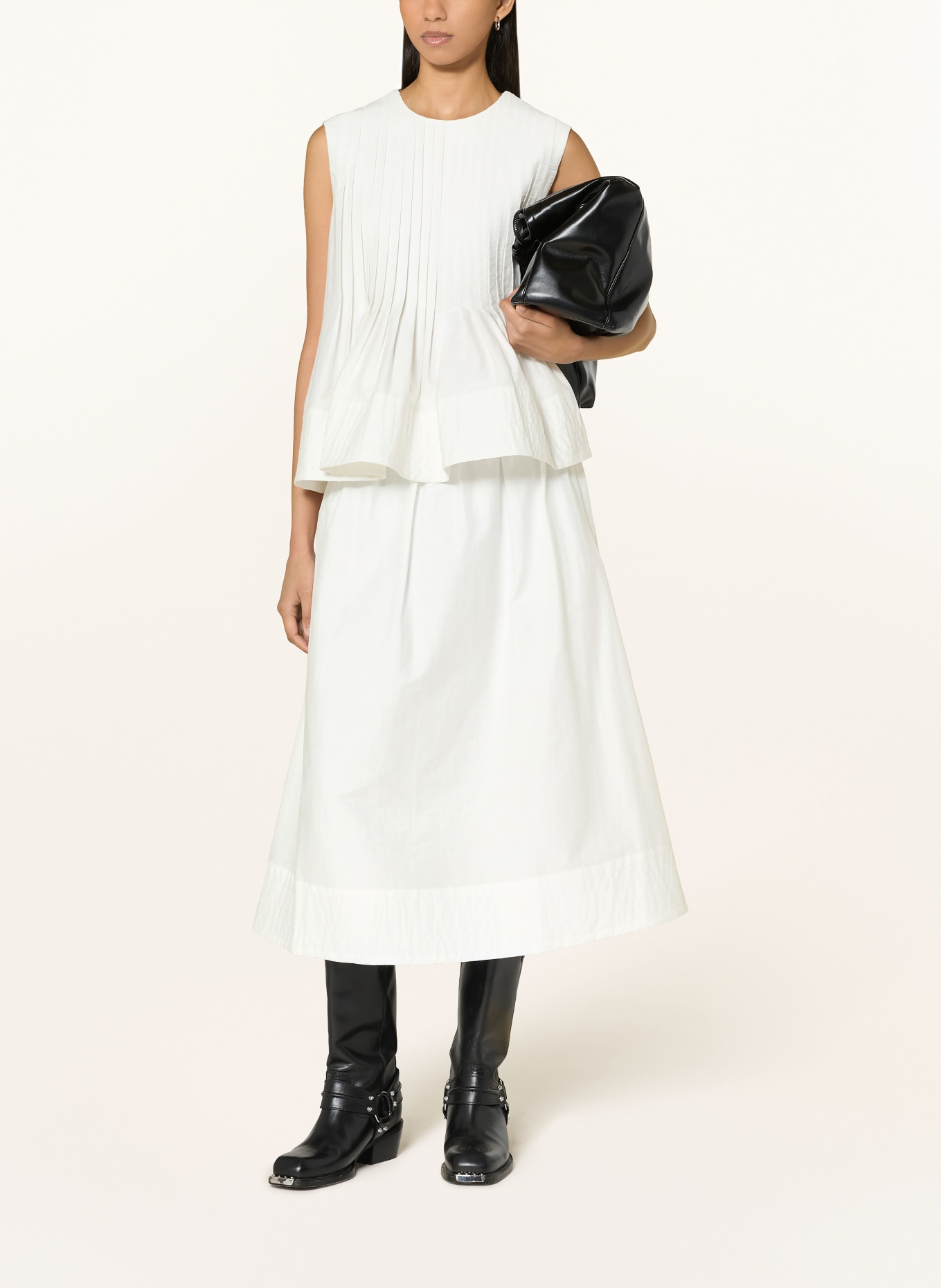 SUNCOO Spódnica FAYE: BIAŁY