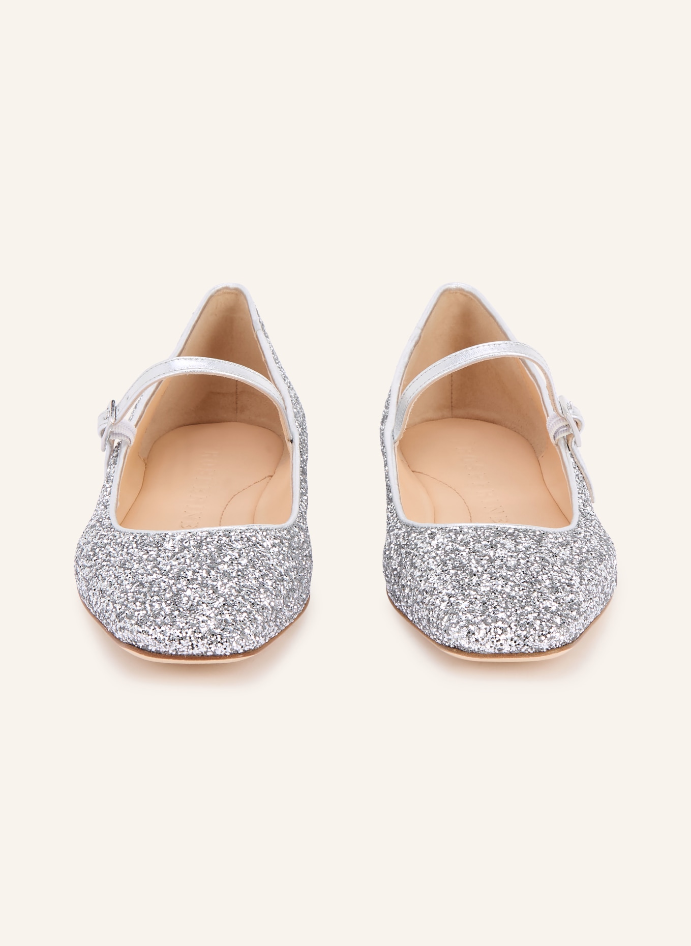 PROSPERINE Baleríny Mary Jane: STŘÍBRNÁ