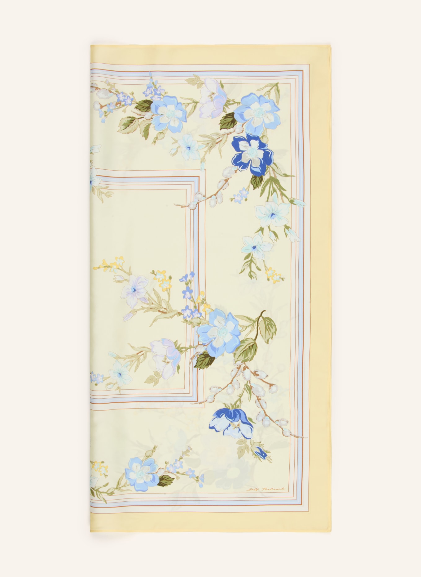 self-portrait doek: LICHTGEEL / LICHTBLAUW / BLAUW