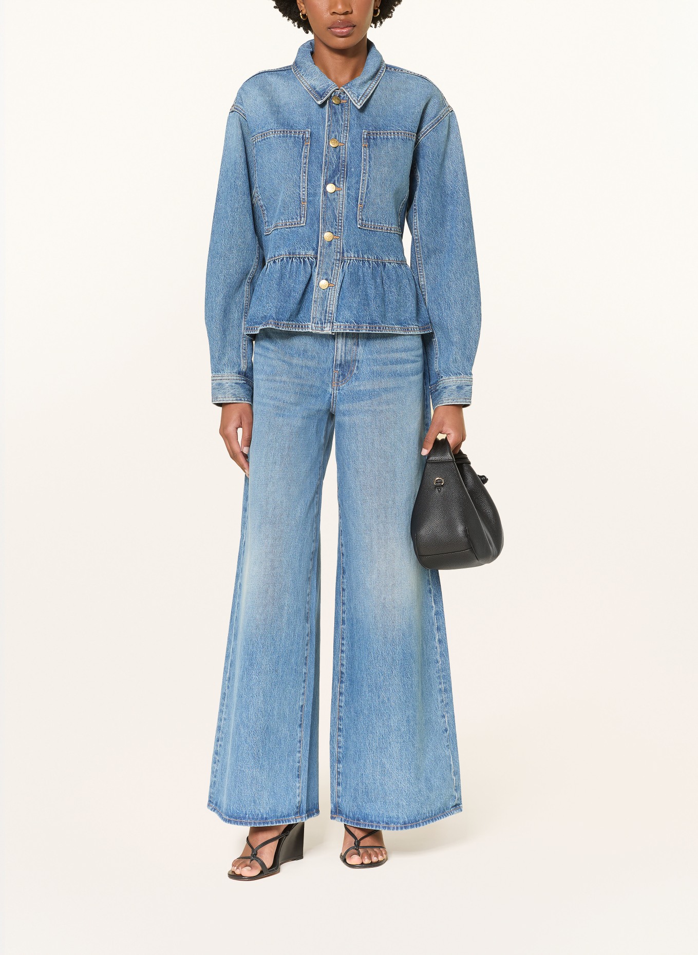 ULLA JOHNSON Wide Leg Jeans ZEPHYR: DNBMI DANUBE