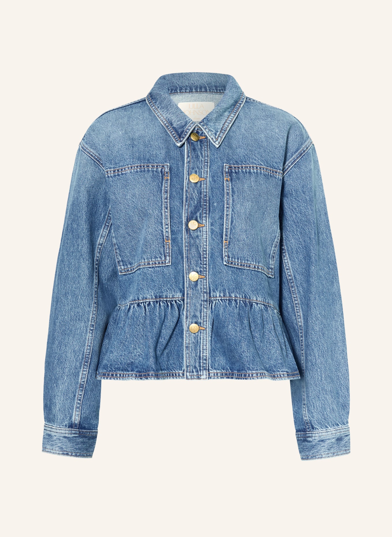 ULLA JOHNSON Jeansbluse ARQUETTE: BLAU