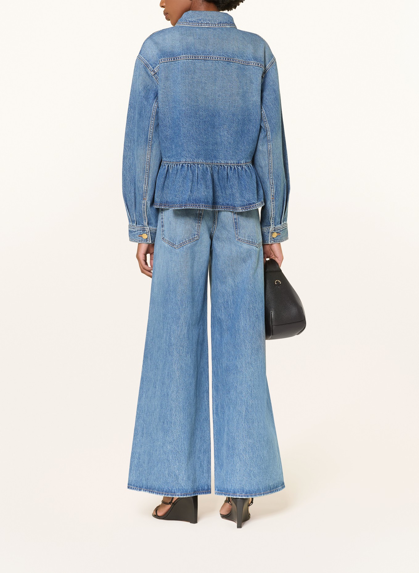 ULLA JOHNSON Jeansbluse ARQUETTE: BLAU