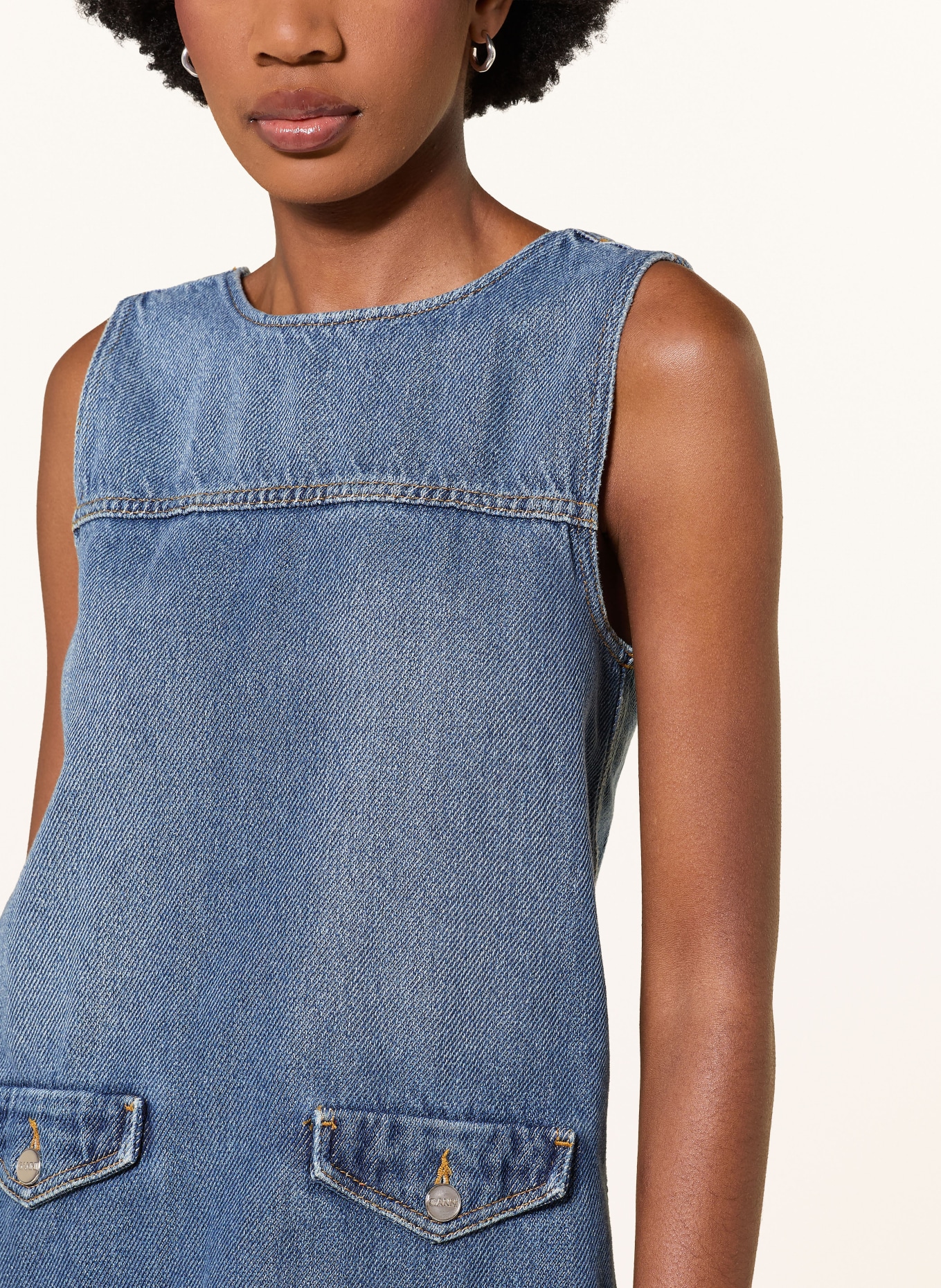 GANNI Jeanskleid: BLAU