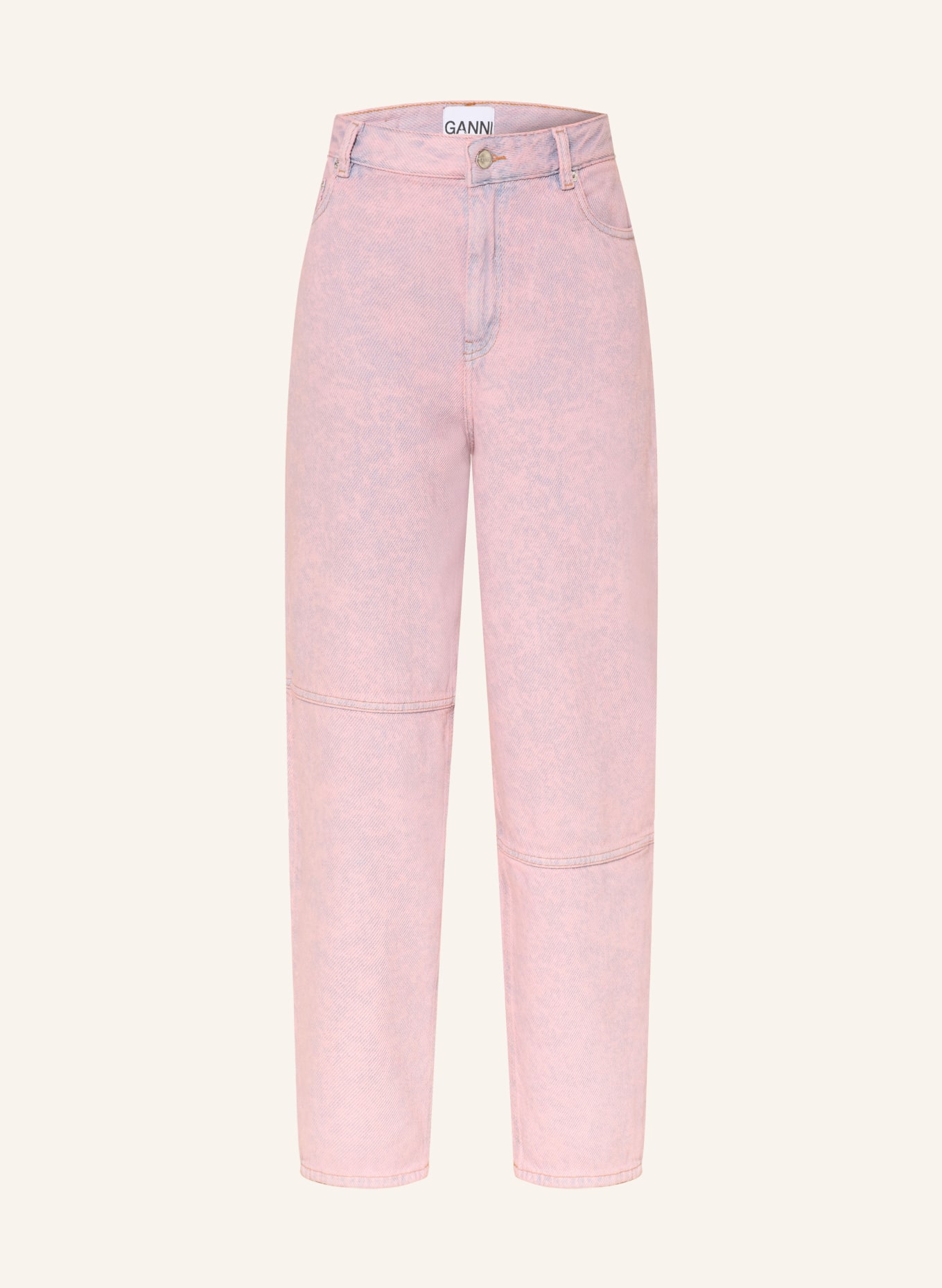 GANNI Barrel Jeans: 05C Cameo Pink