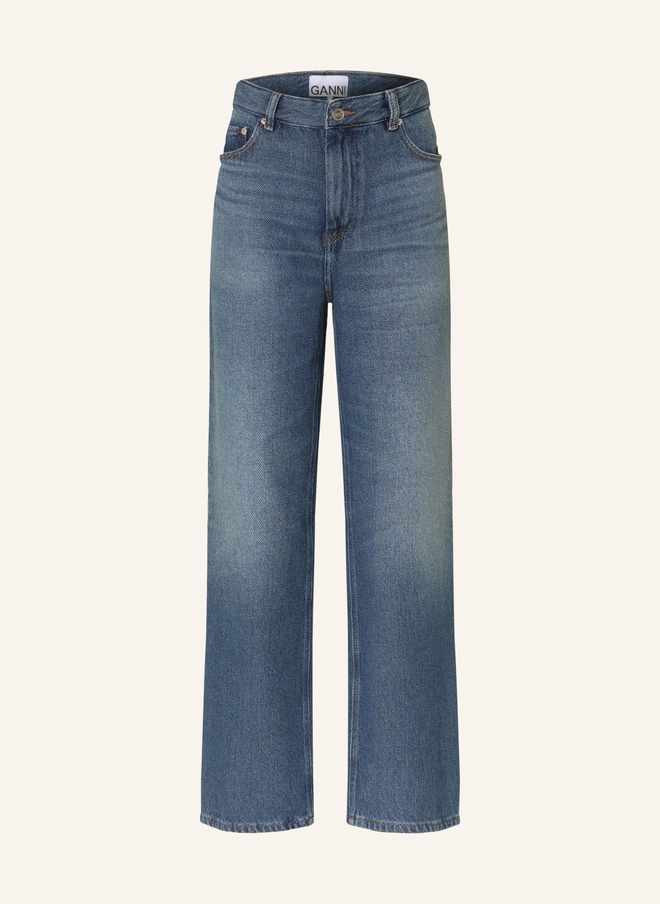 GANNI Straight jeans: 569 Dark Blue Vintage
