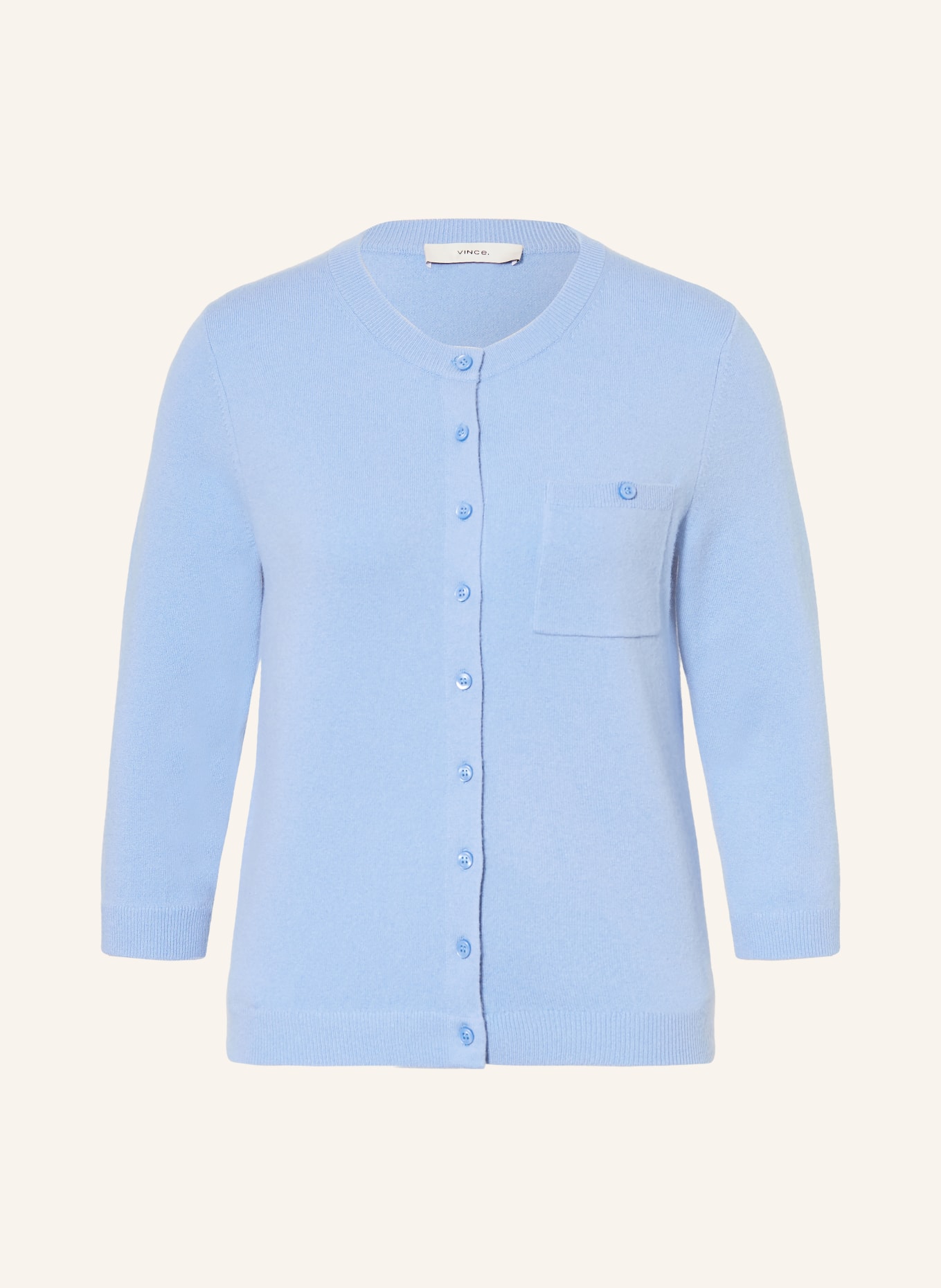 VINCE Strickjacke: HELLBLAU