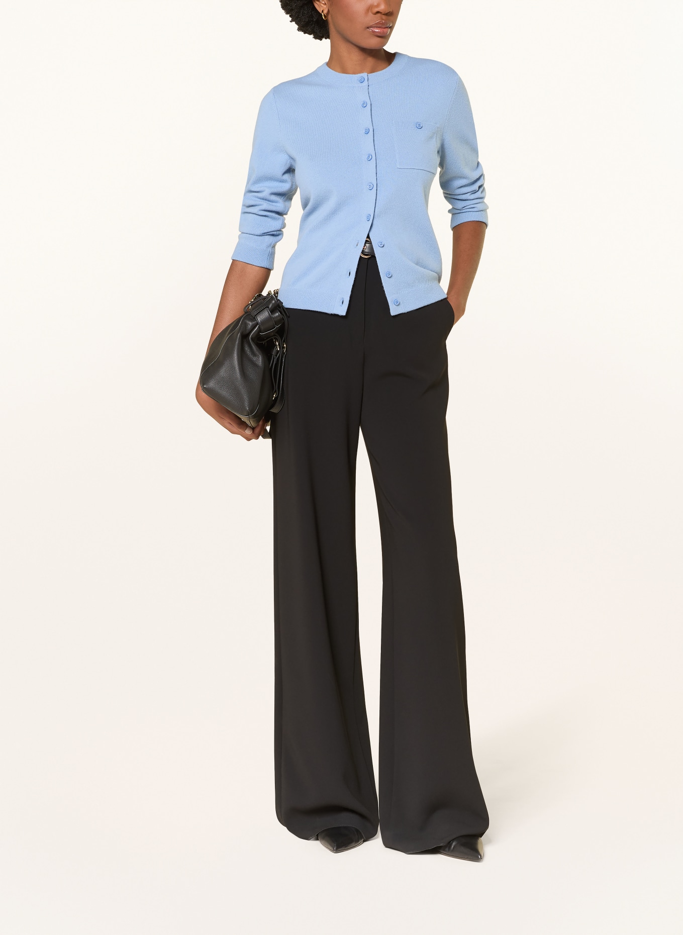 VINCE Strickjacke: HELLBLAU