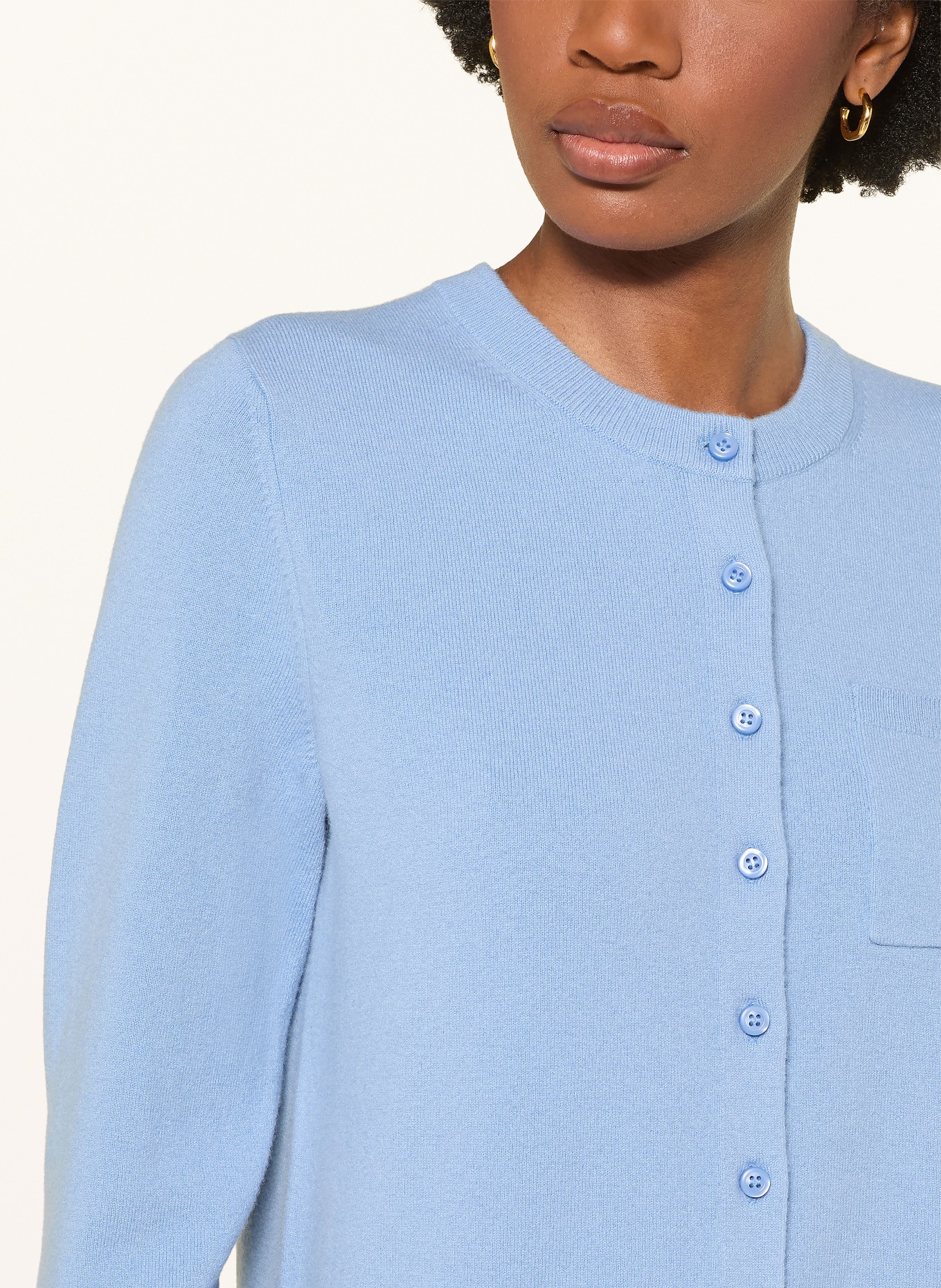 VINCE Strickjacke: HELLBLAU