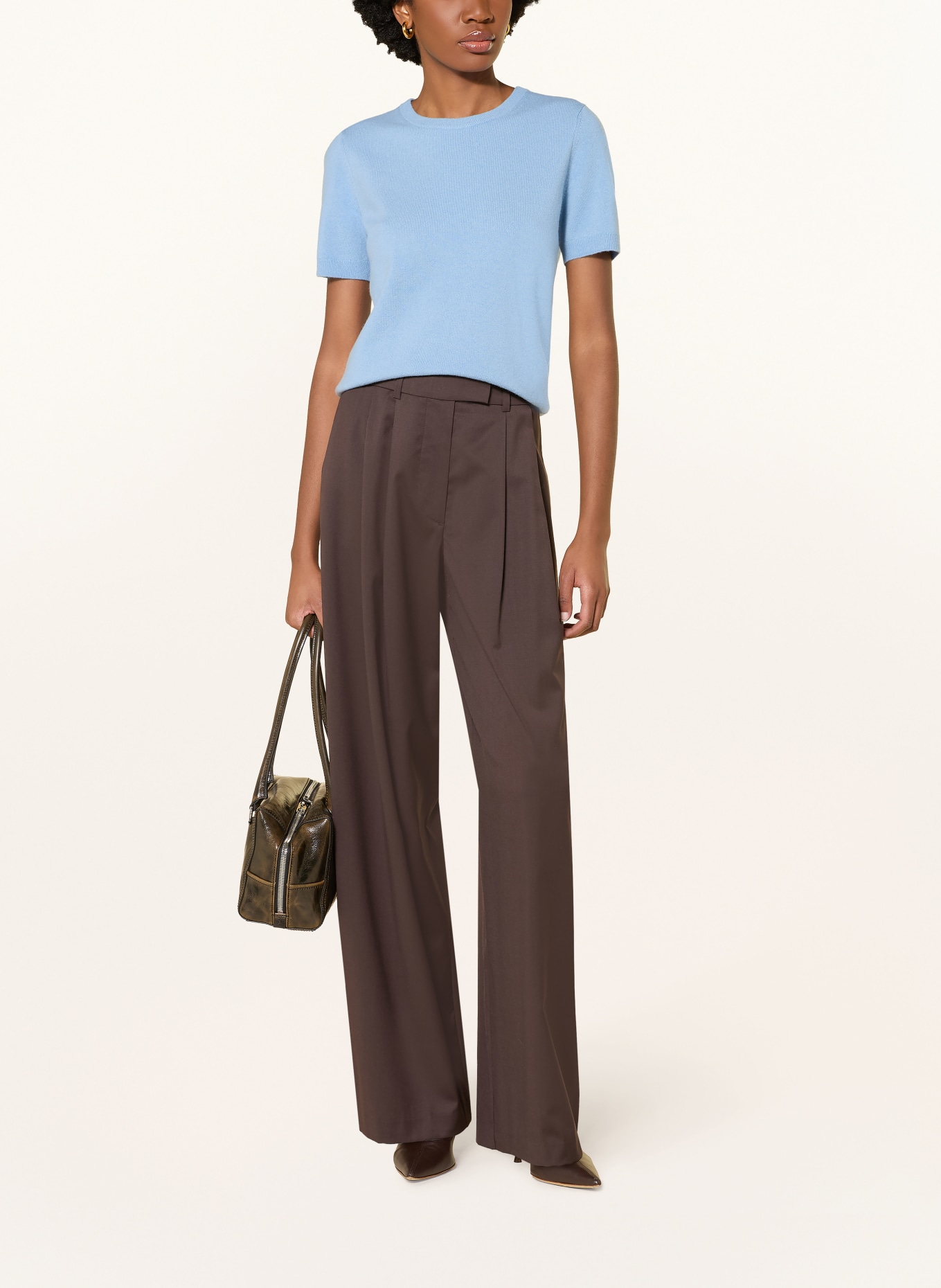 VINCE pull en maille: BLEU CLAIR