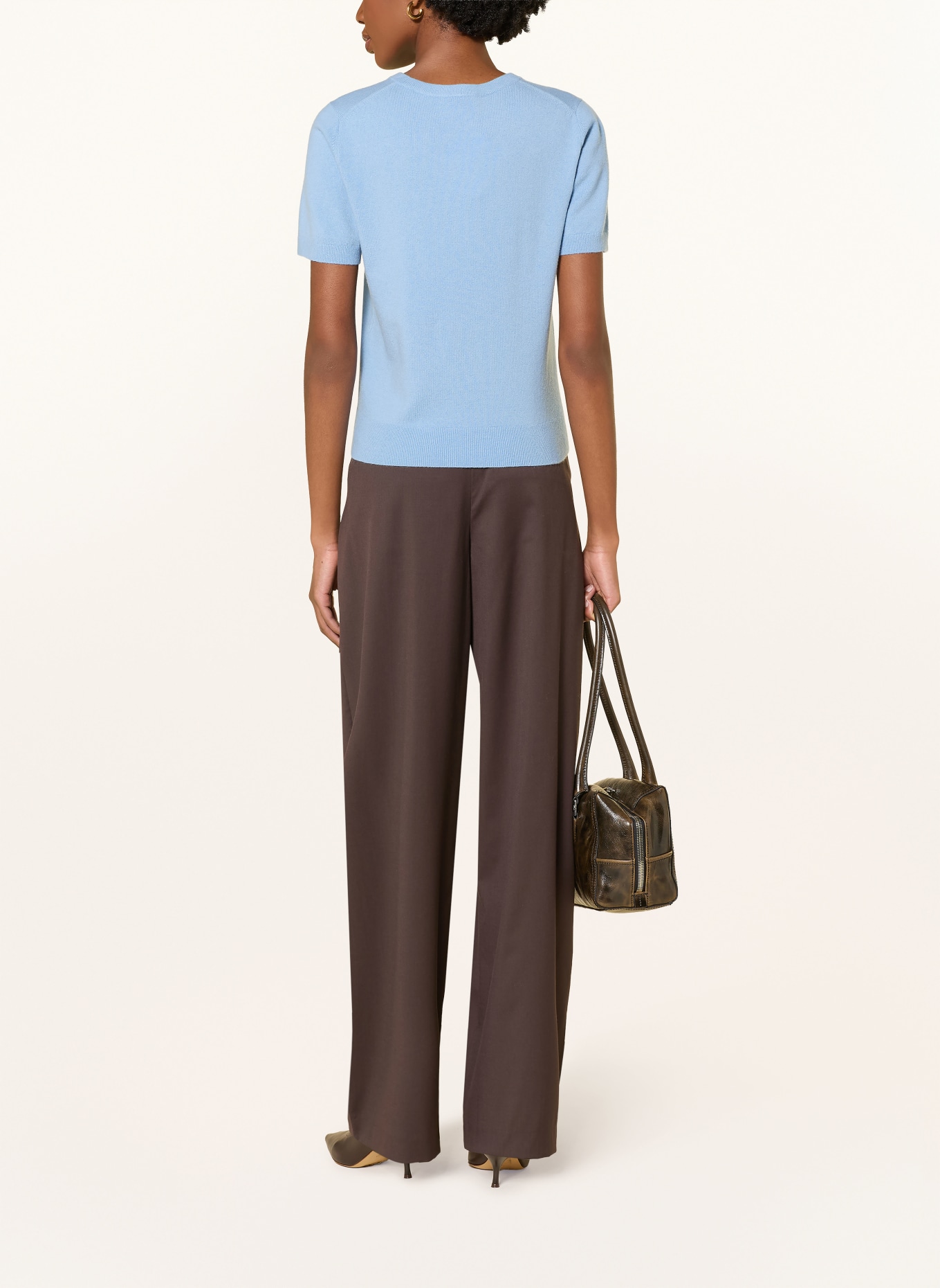 VINCE pull en maille: BLEU CLAIR