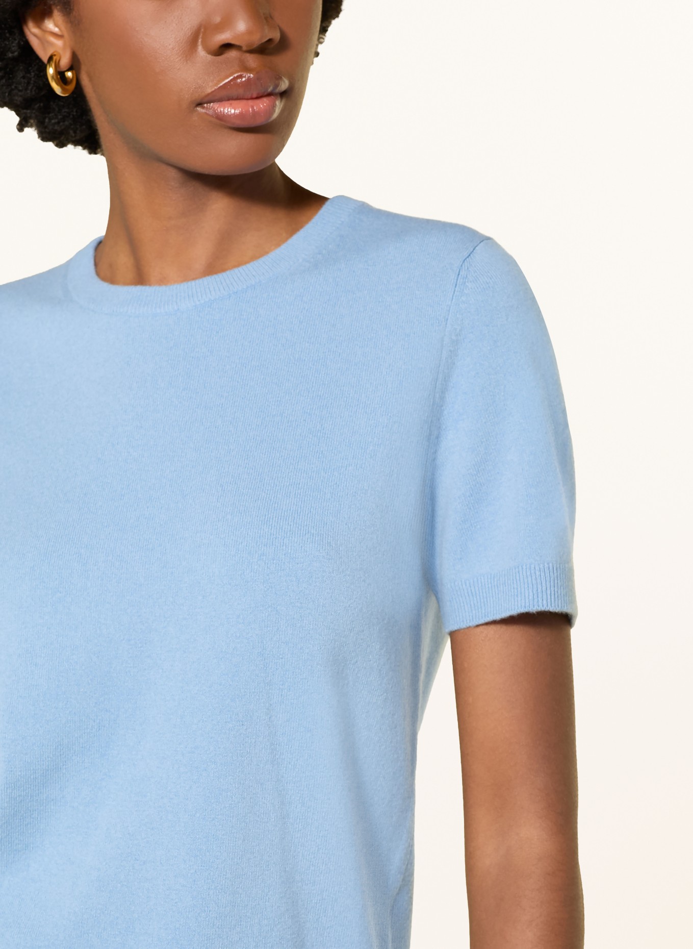 VINCE pull en maille: BLEU CLAIR