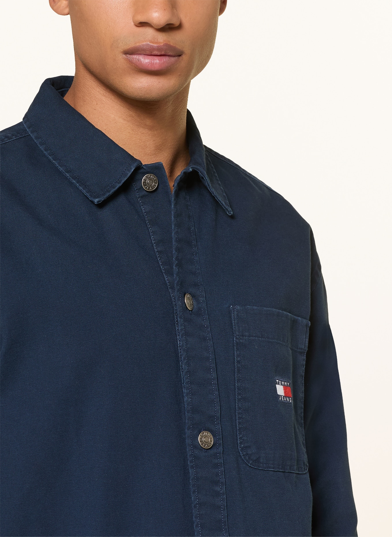 TOMMY JEANS Overjacket: DUNKELBLAU