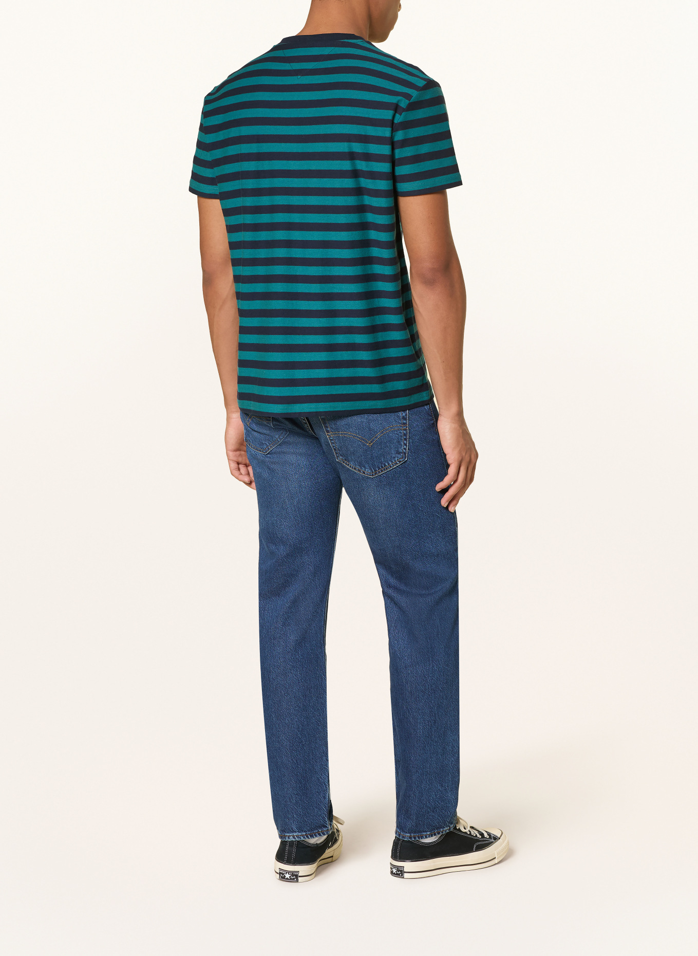 TOMMY JEANS T-Shirt: DUNKELBLAU / PETROL