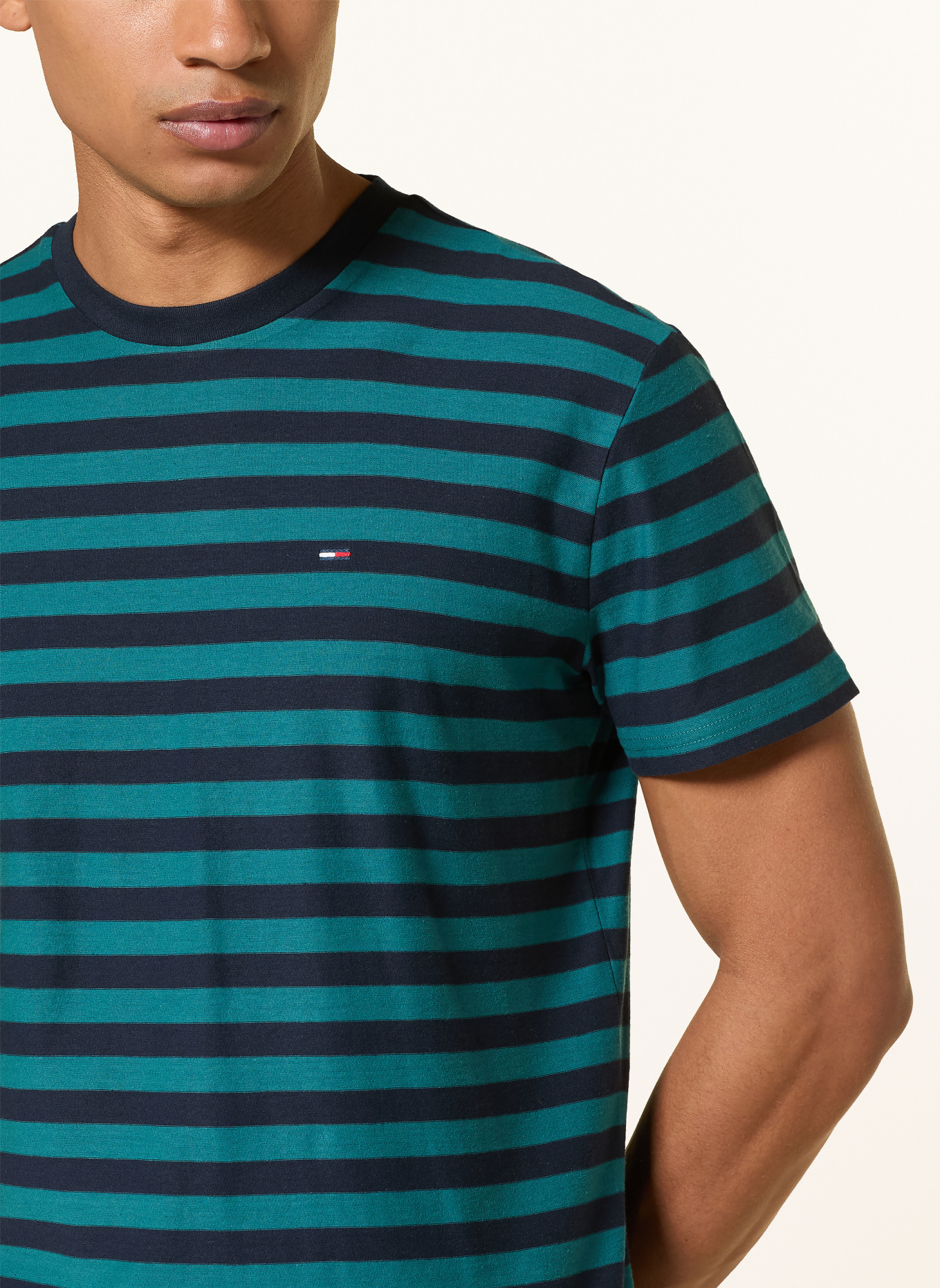 TOMMY JEANS T-Shirt: DUNKELBLAU / PETROL