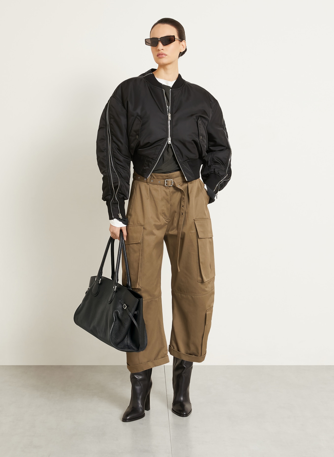 RADICA STUDIO Shopper LA MAMMA MAXI: ZWART / ZILVER