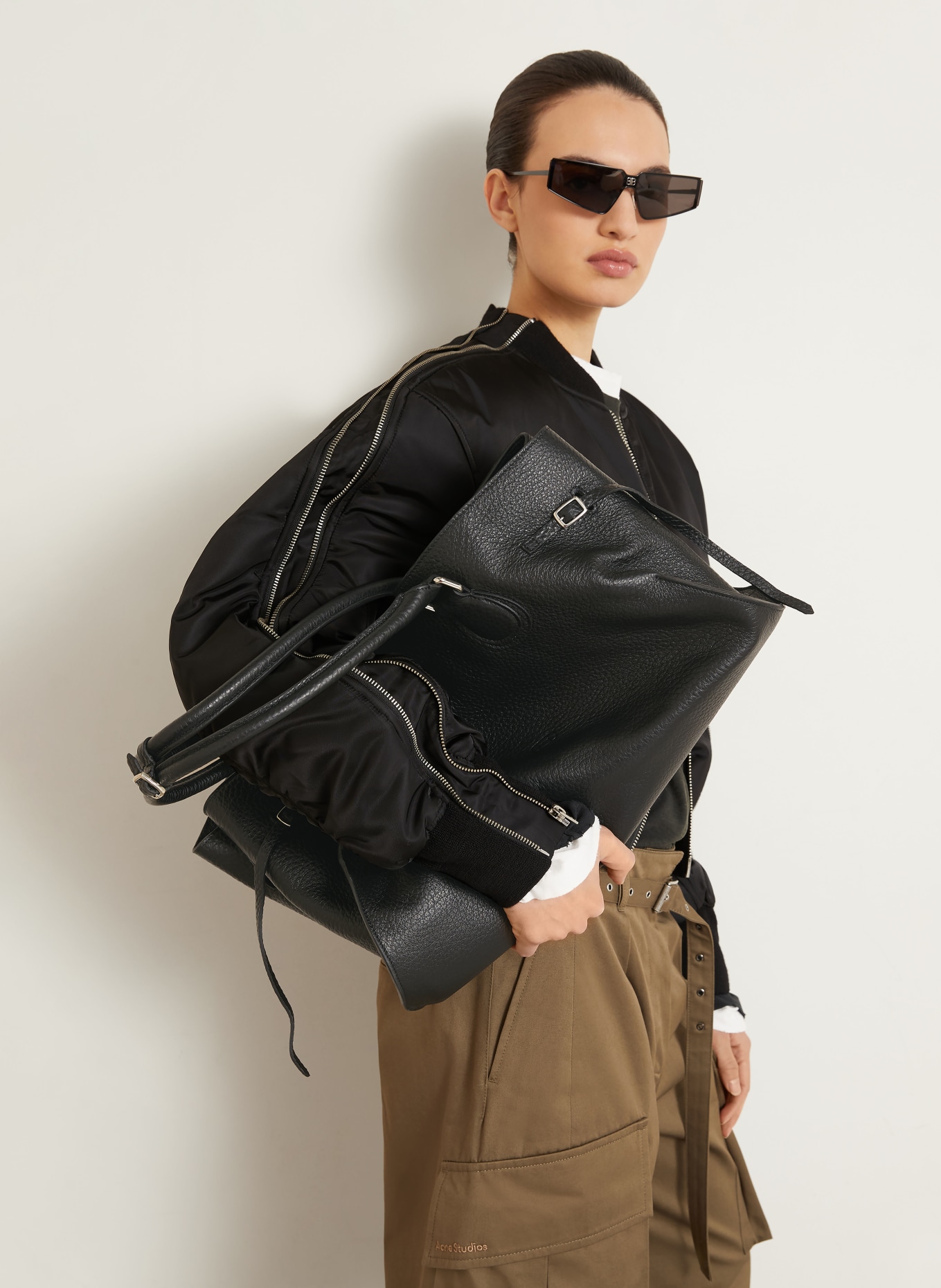 RADICA STUDIO Shopper LA MAMMA MAXI: ZWART / ZILVER