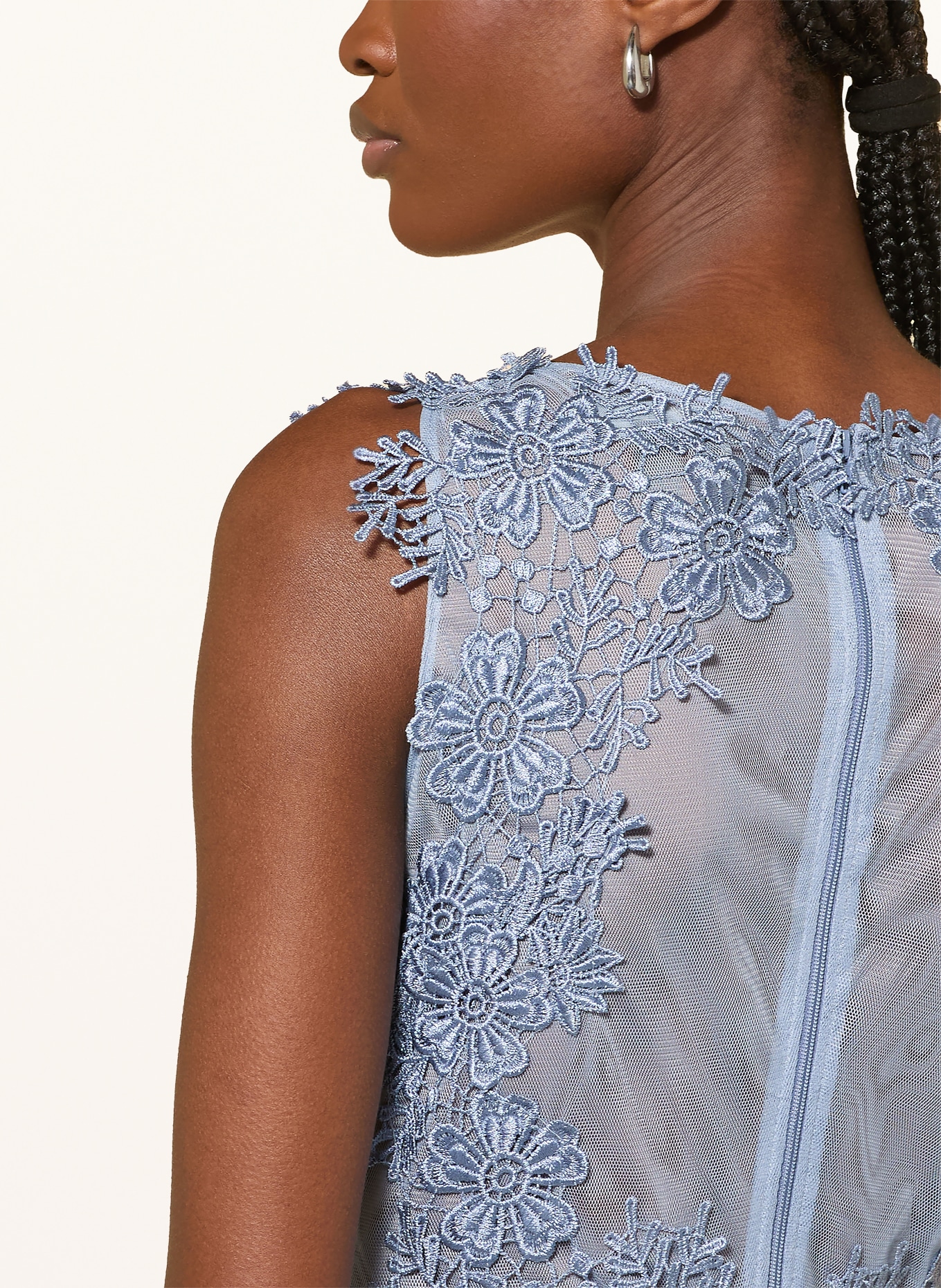 APART Abendkleid mit Spitze: BLAUGRAU