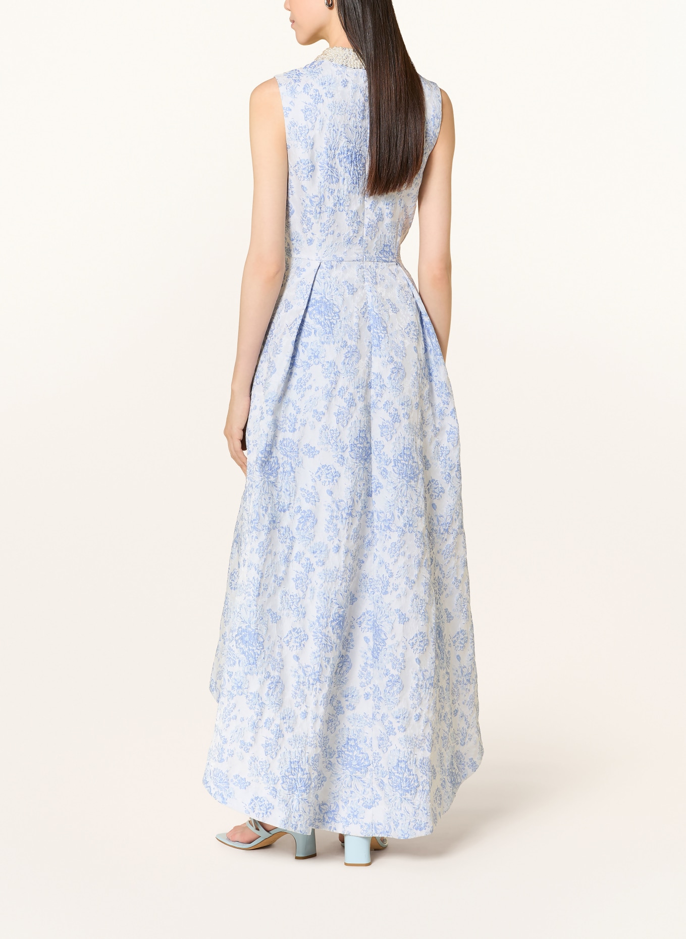 APART Abendkleid mit Schmuckperlen: HELLBLAU / BLAU