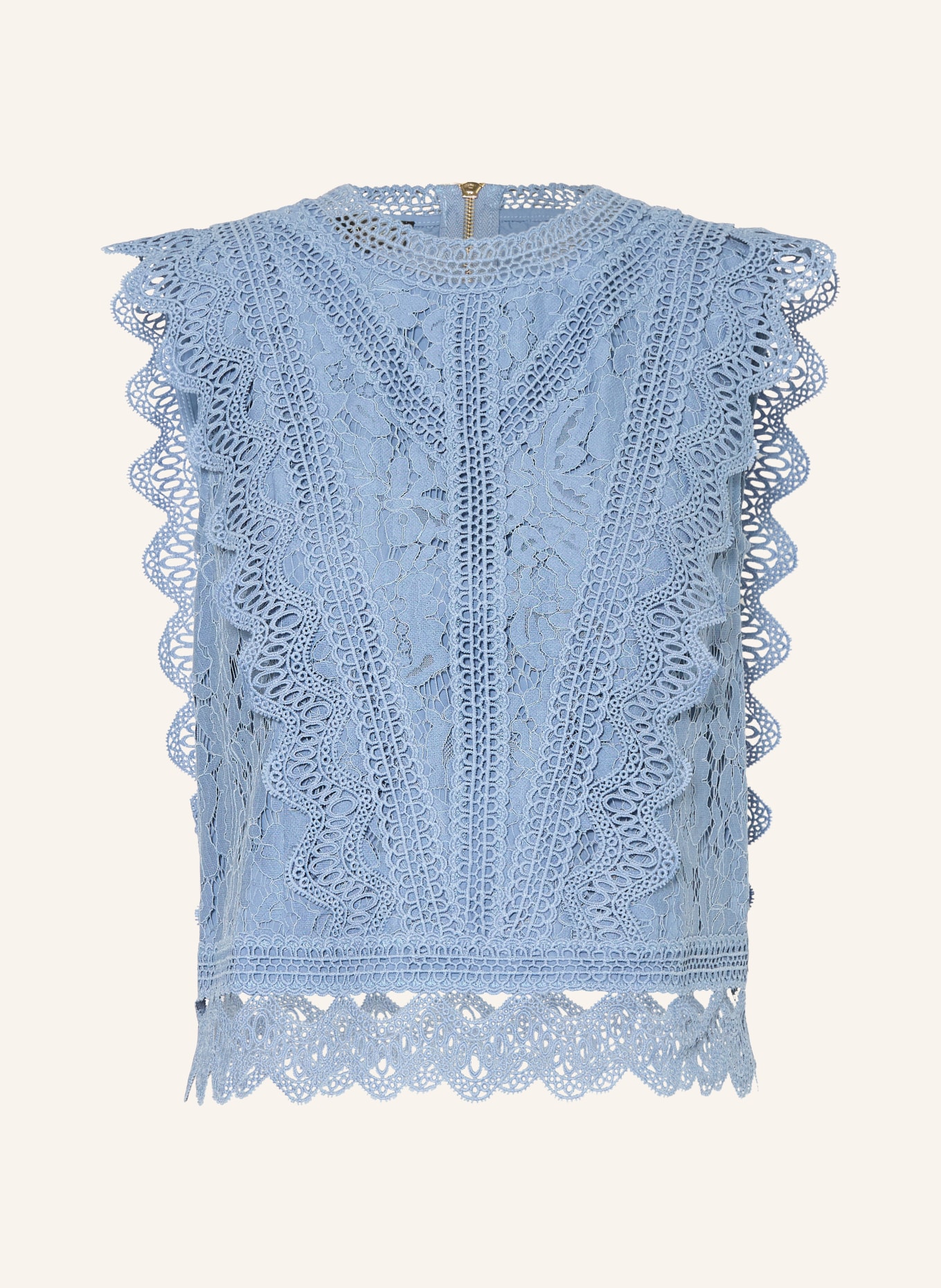 APART Spitzentop: HELLBLAU