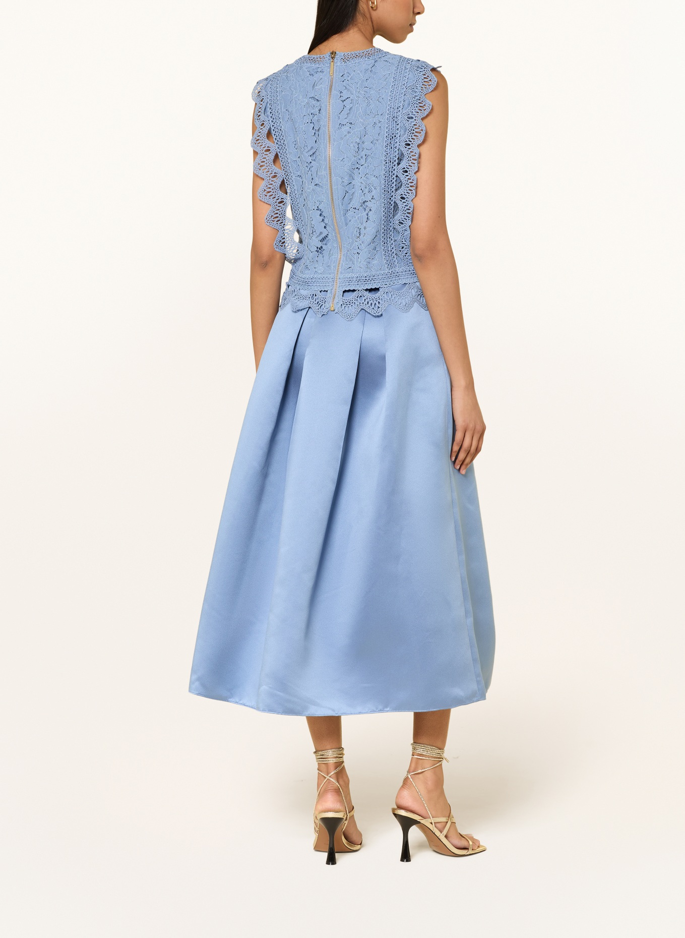 APART Spitzentop: HELLBLAU