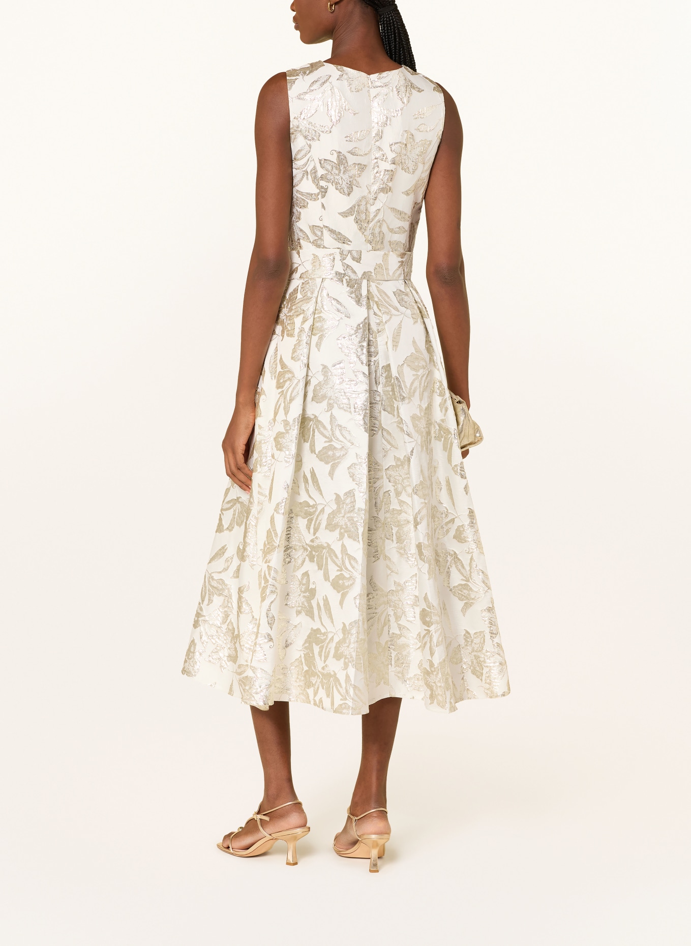 APART Cocktailkleid: ECRU / GOLD