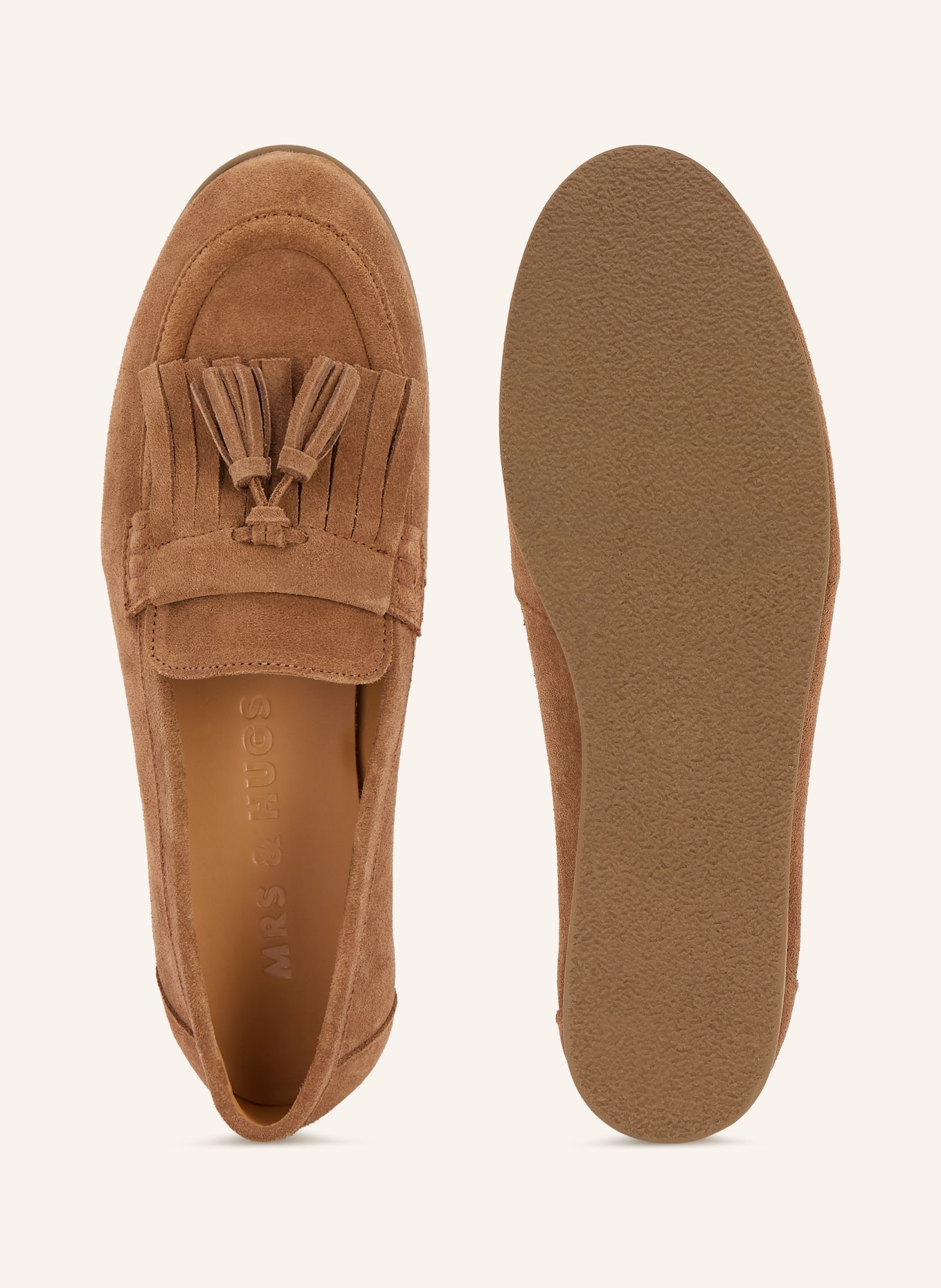 MRS & HUGS Mokassins: COGNAC