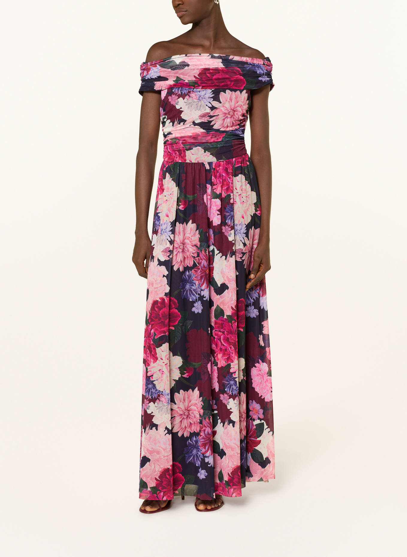 APART Robe de soirée en maille: ROUGE FONCÉ / ROSE / BLEU FONCÉ