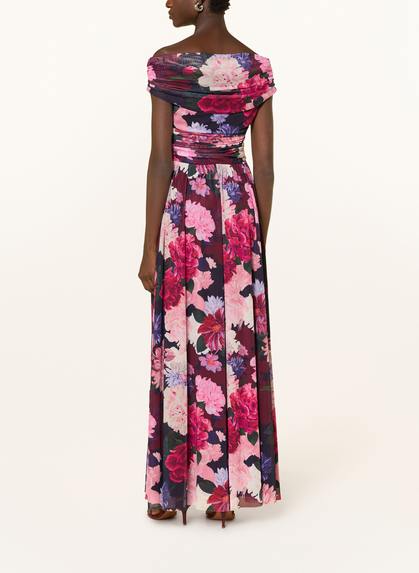 APART Robe de soirée en maille: ROUGE FONCÉ / ROSE / BLEU FONCÉ