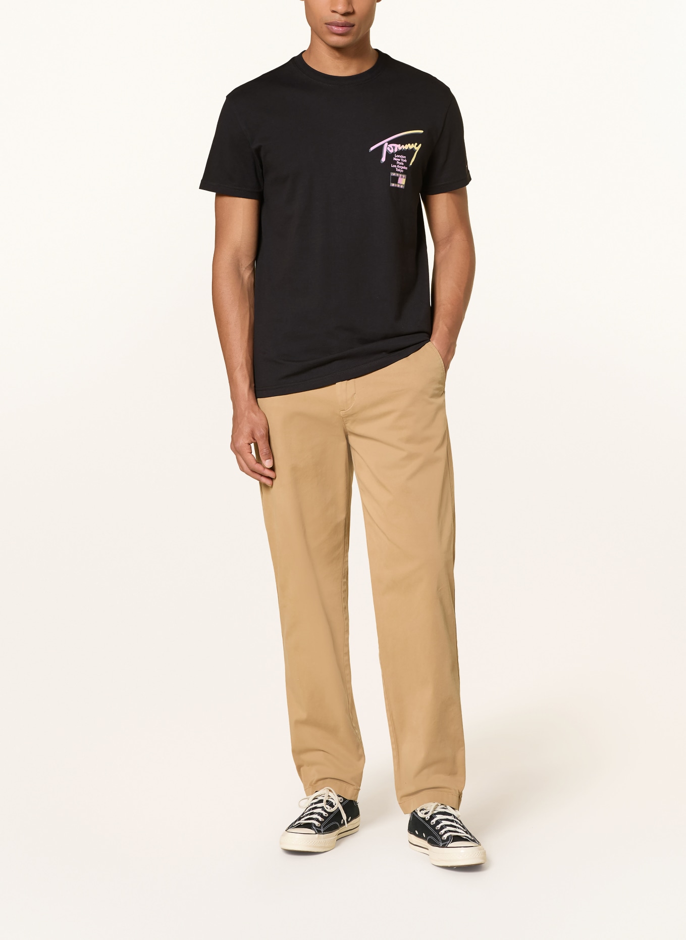 TOMMY JEANS T-Shirt: SCHWARZ