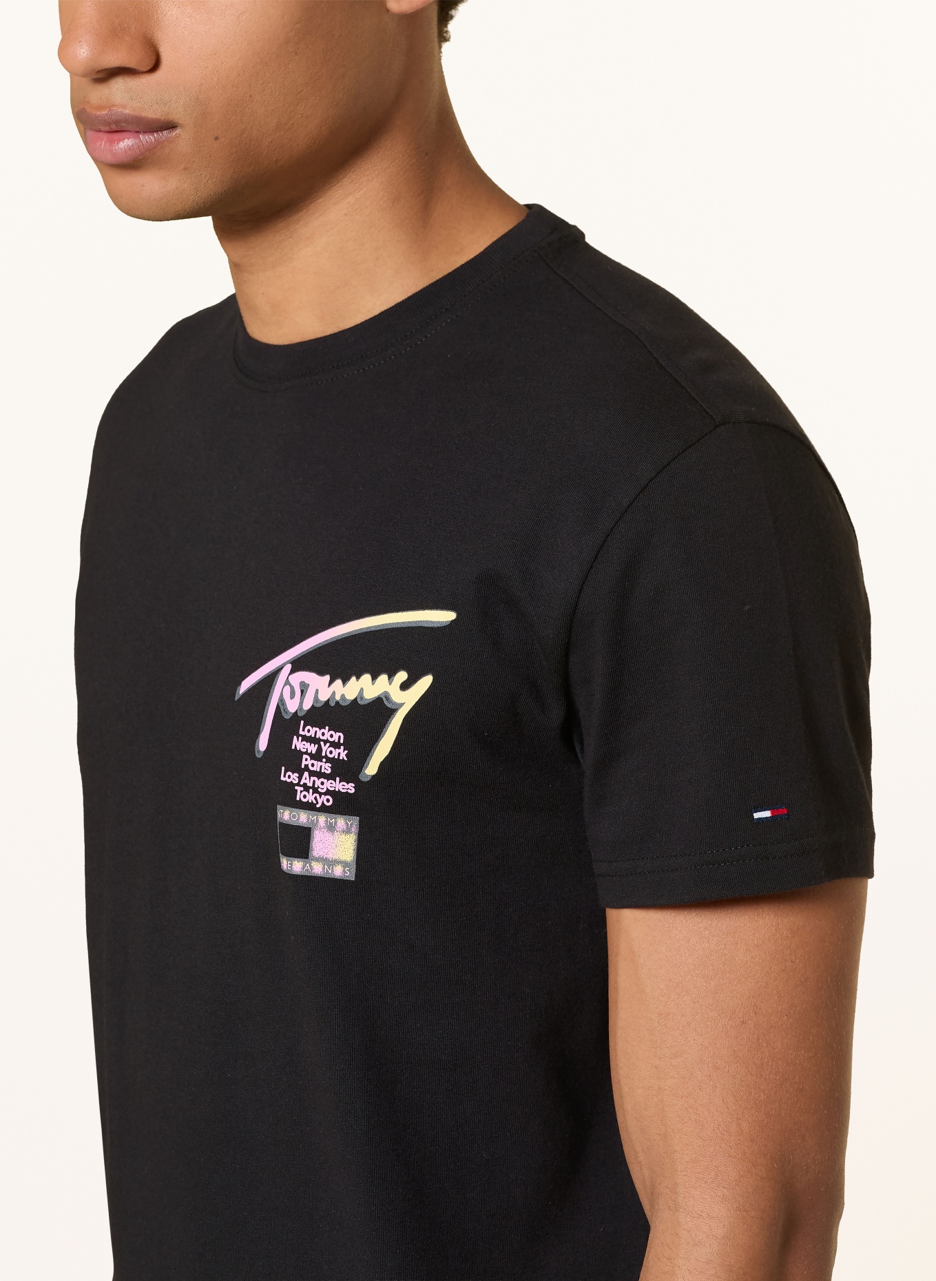 TOMMY JEANS T-Shirt: SCHWARZ