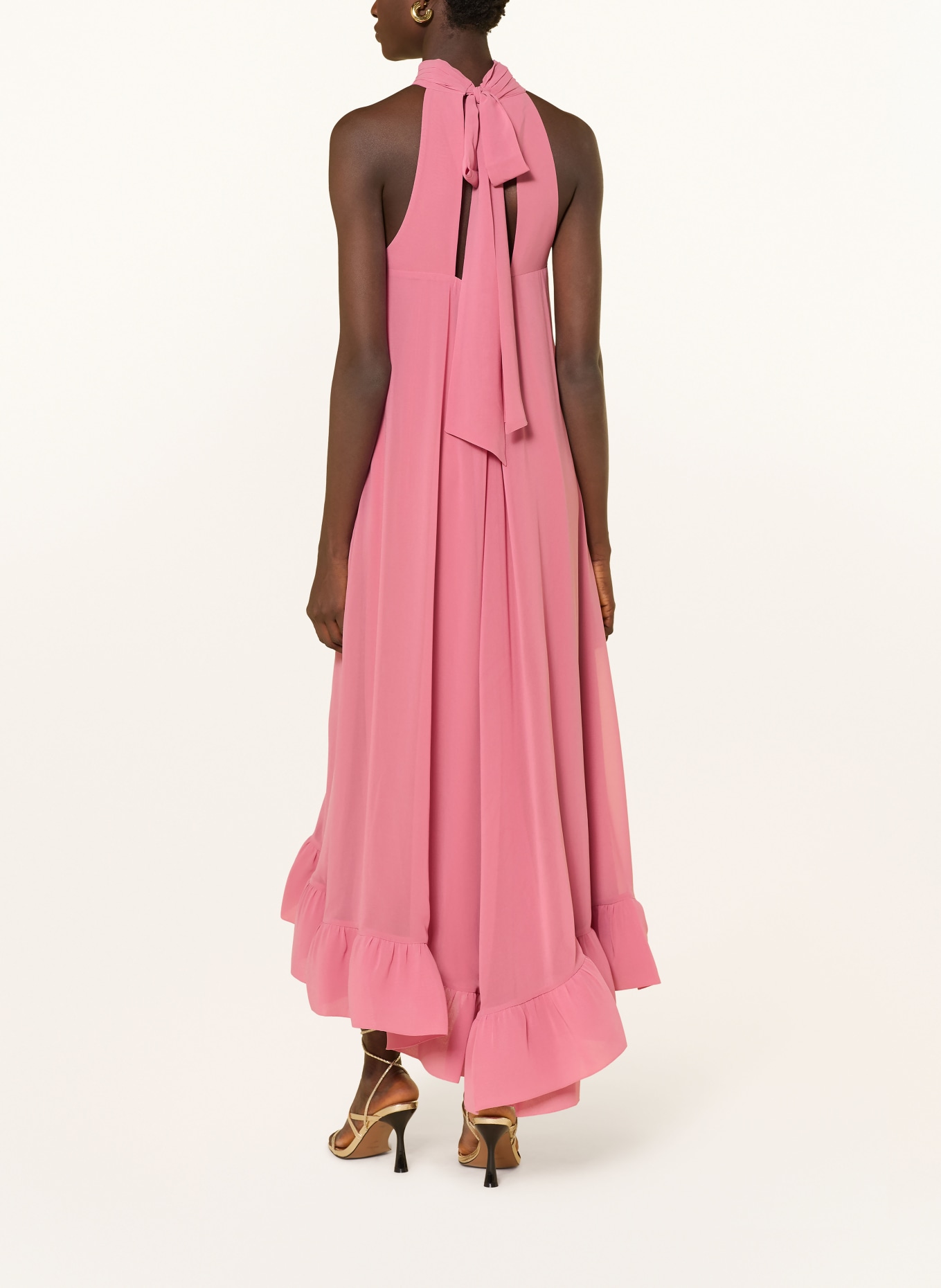 APART Abendkleid mit Volants: ROSÉ