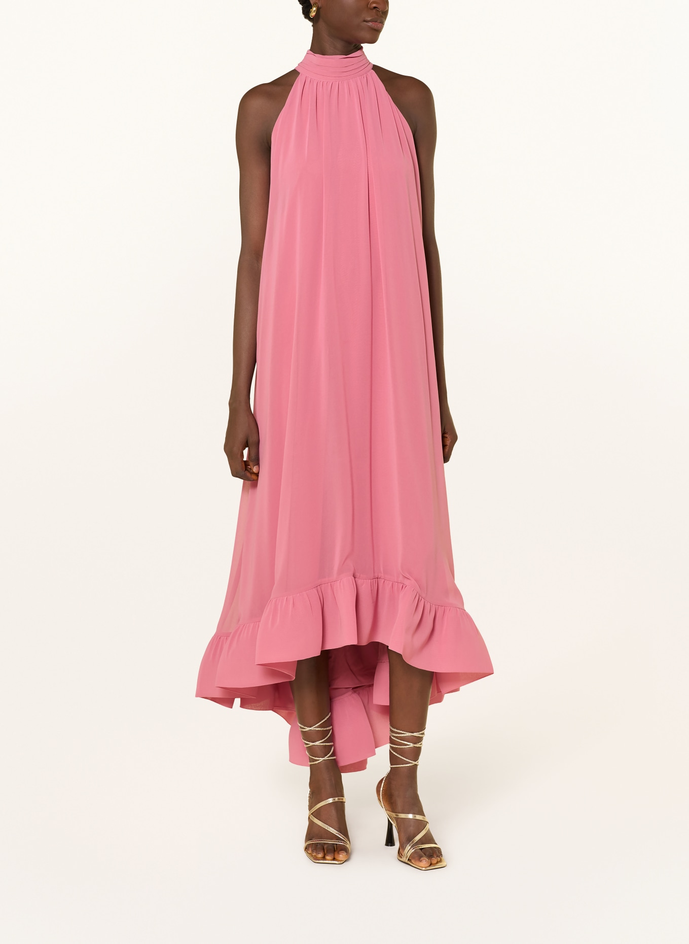 APART Abendkleid mit Volants: ROSÉ