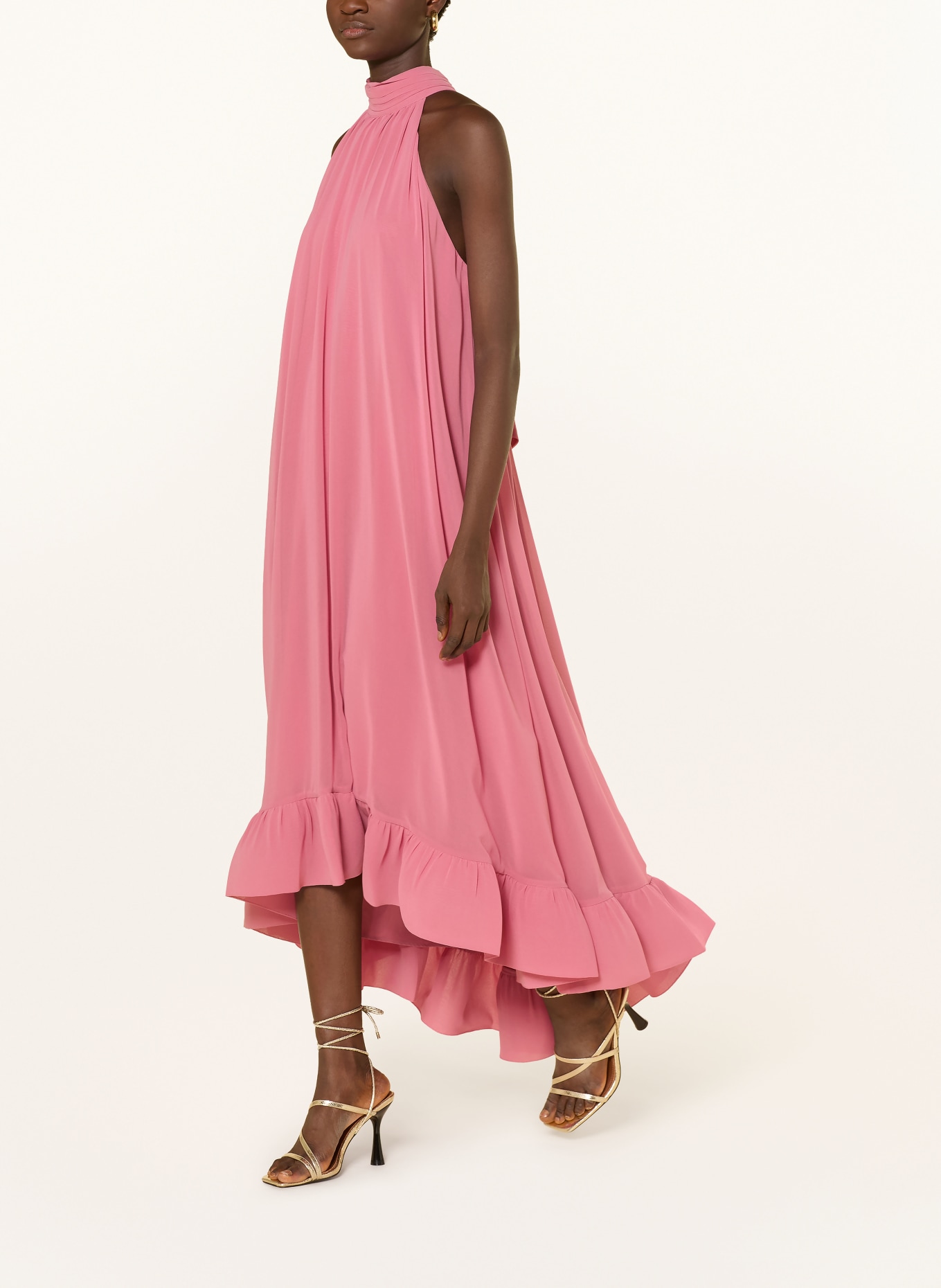 APART Abendkleid mit Volants: ROSÉ