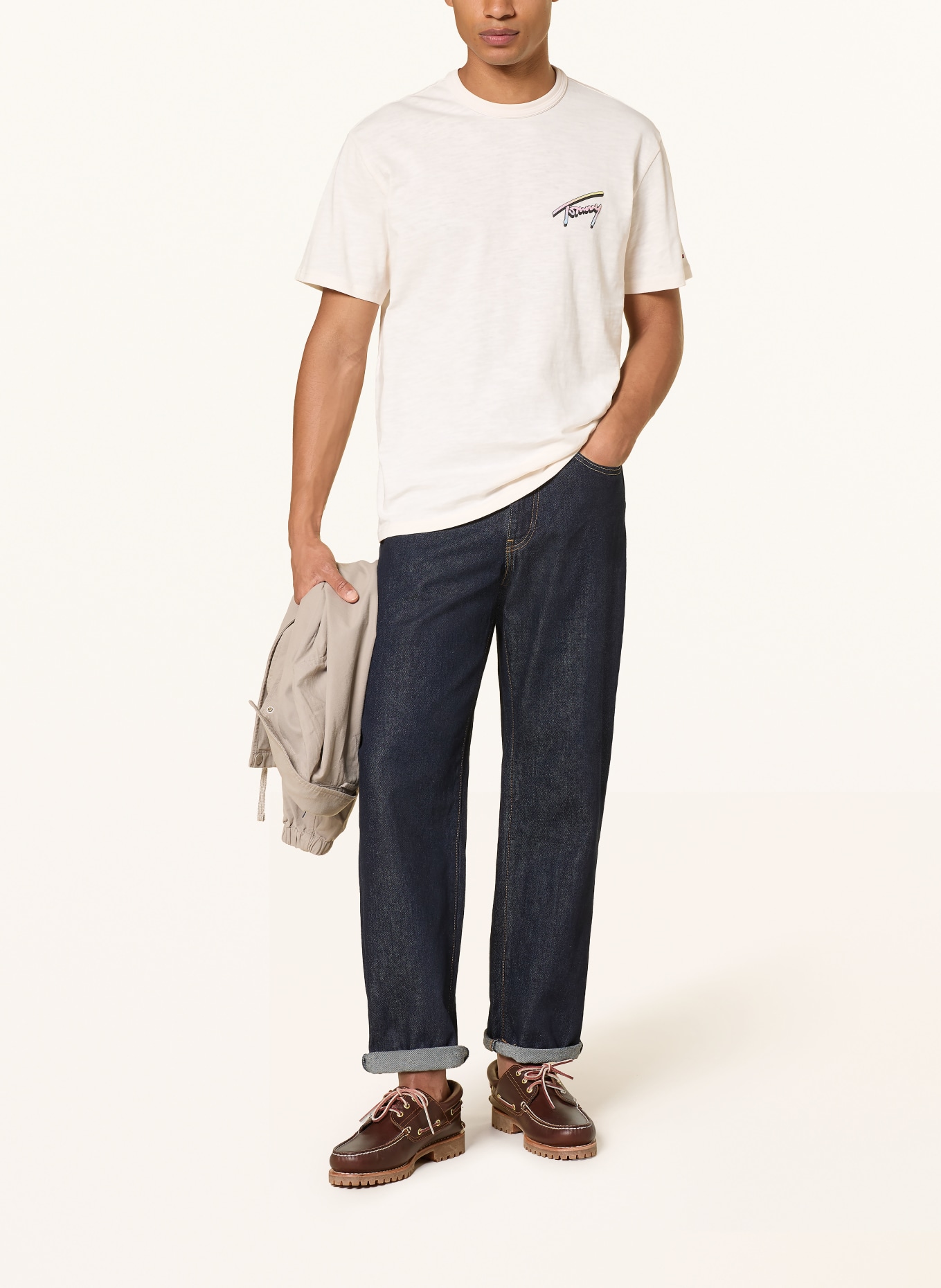 TOMMY JEANS T-Shirt: CREME