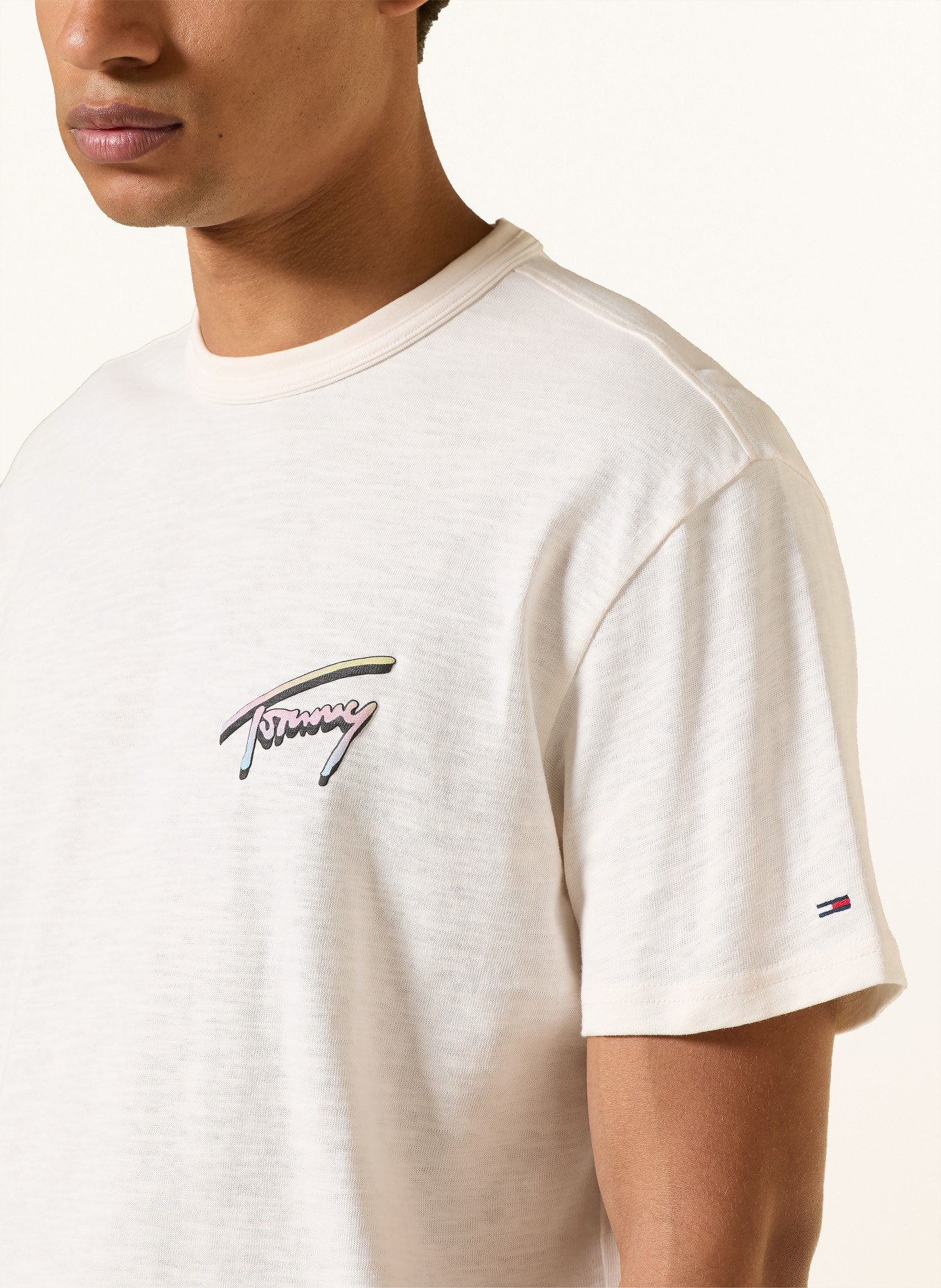 TOMMY JEANS T-Shirt: CREME