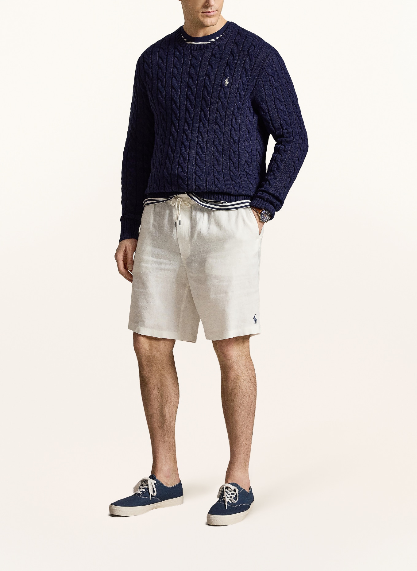 POLO RALPH LAUREN Big & Tall sweater: DARK BLUE