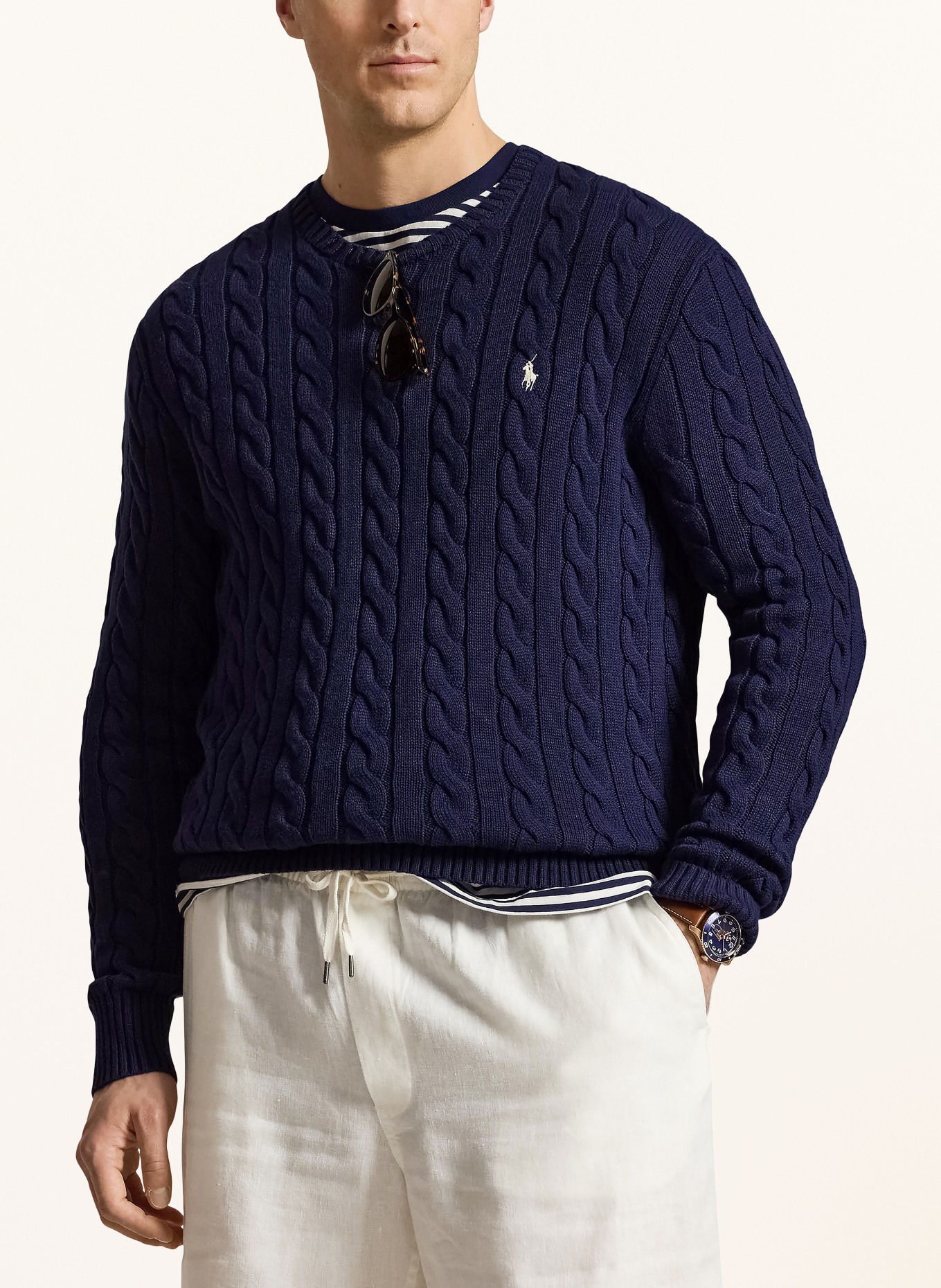 POLO RALPH LAUREN Big & Tall sweater: DARK BLUE
