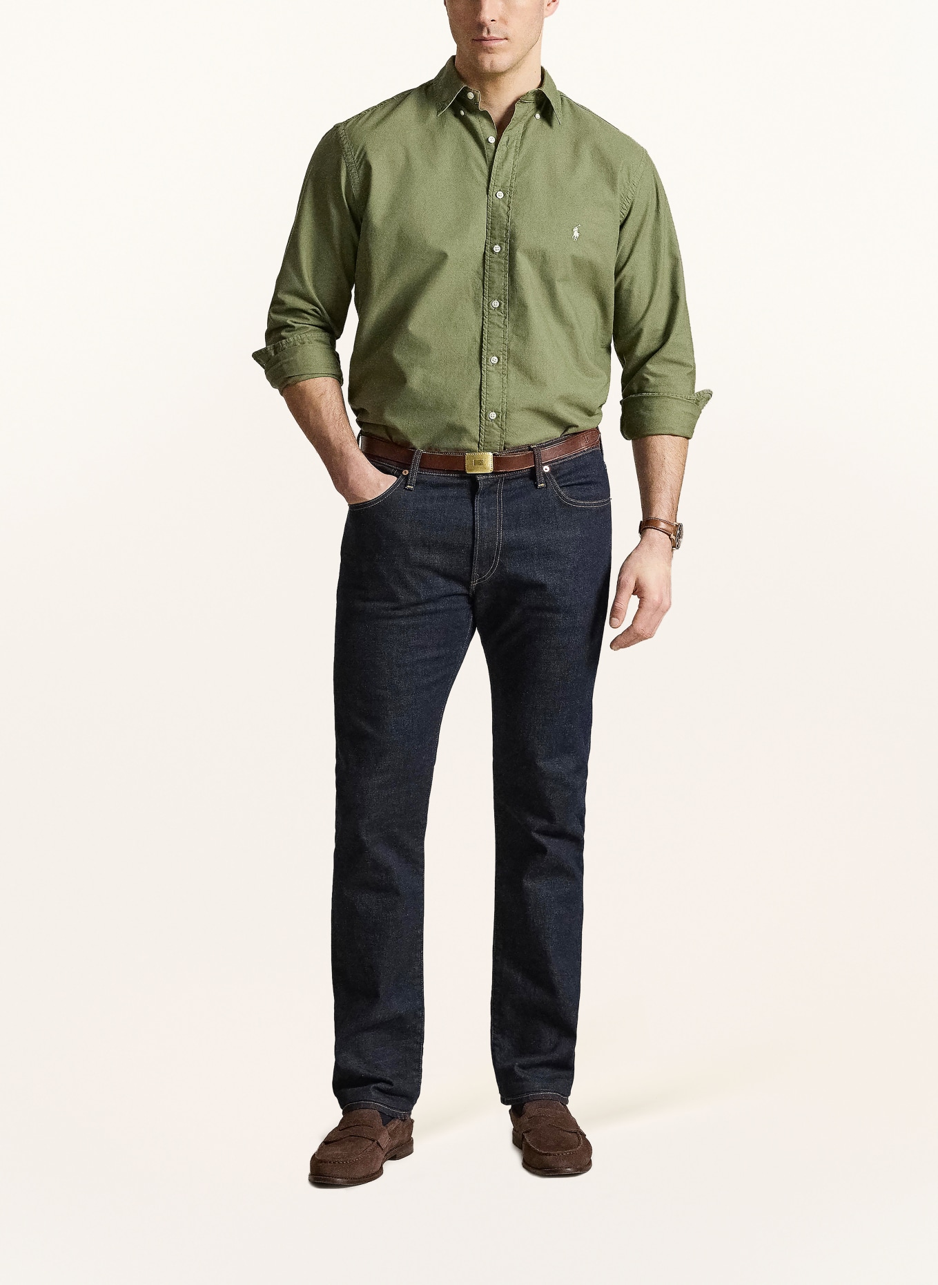 POLO RALPH LAUREN Big & Tall Chemise coupe confortable: OLIVE