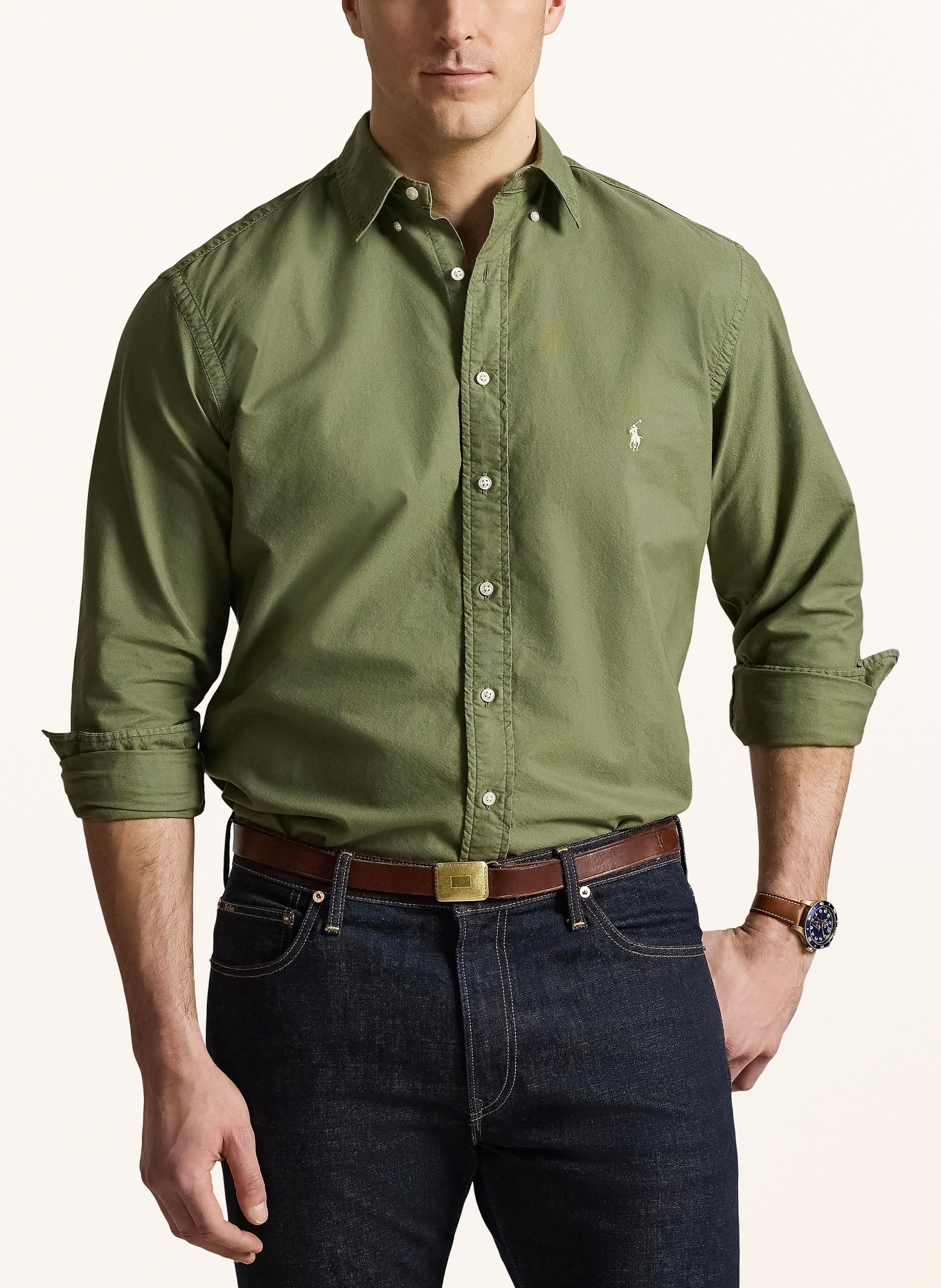 POLO RALPH LAUREN Big & Tall Chemise coupe confortable: OLIVE