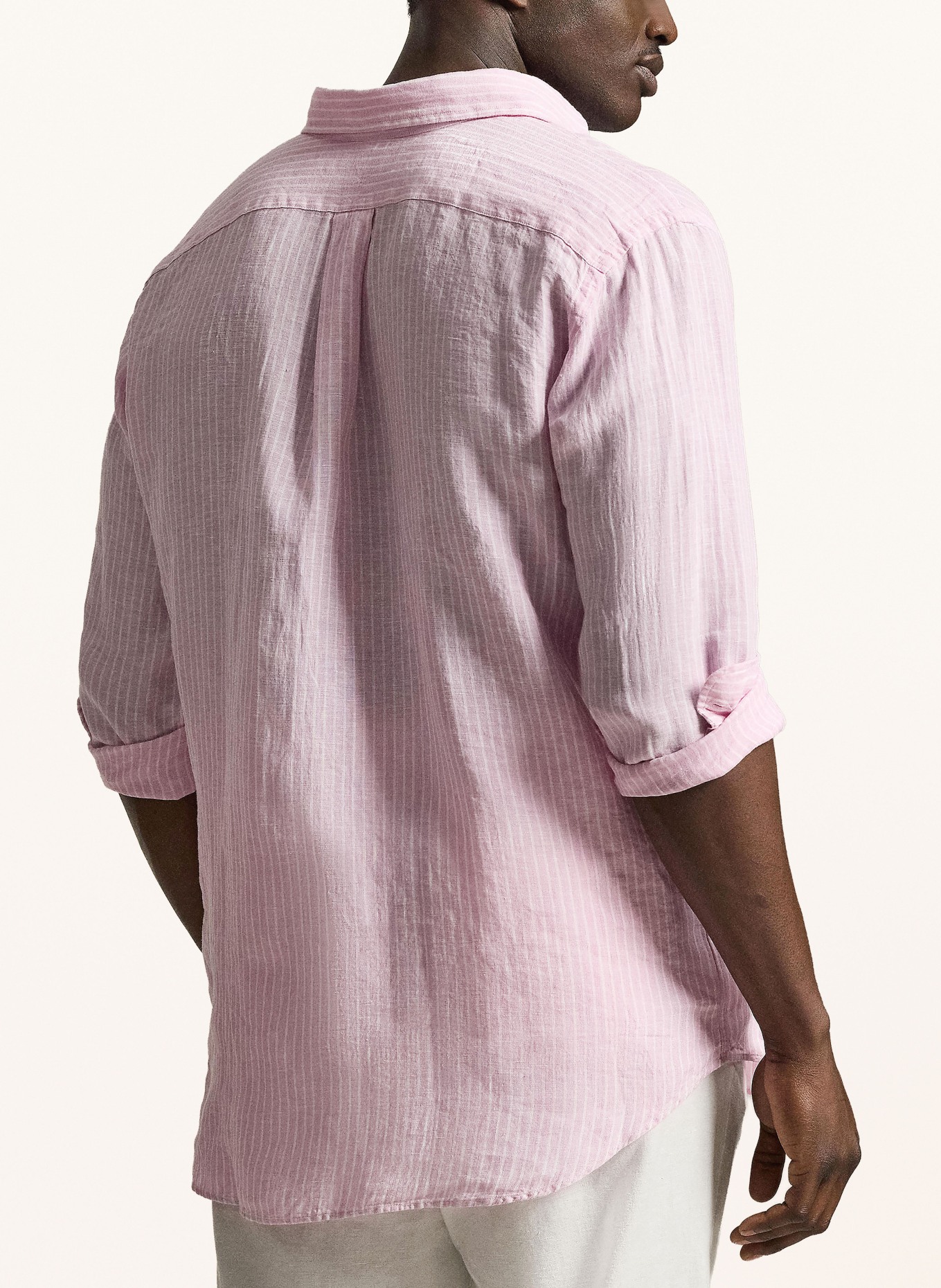 POLO RALPH LAUREN Big & Tall Leinenhemd: ROSA / HELLROSA