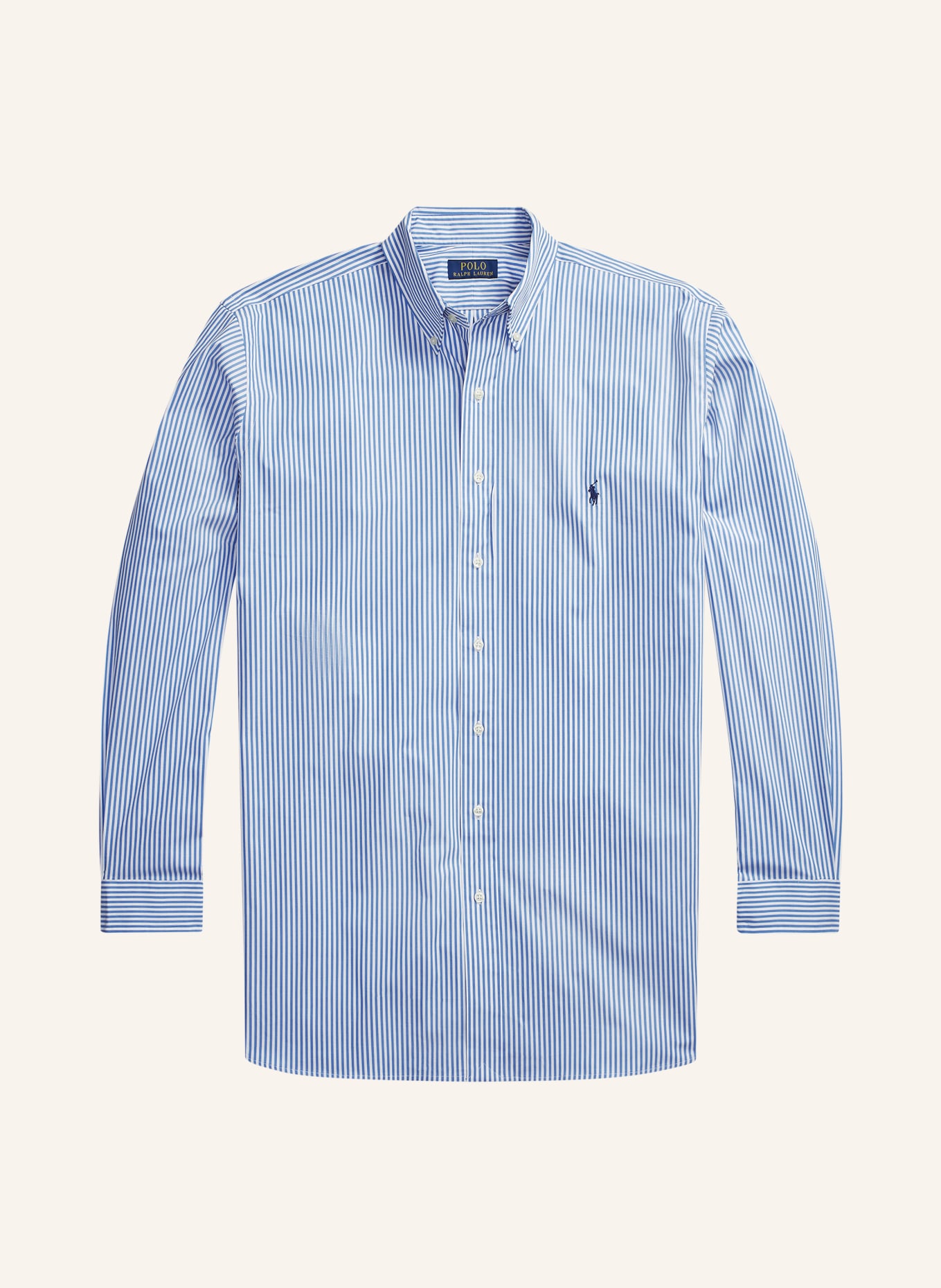 POLO RALPH LAUREN Big & Tall Hemd: HELLBLAU / WEISS