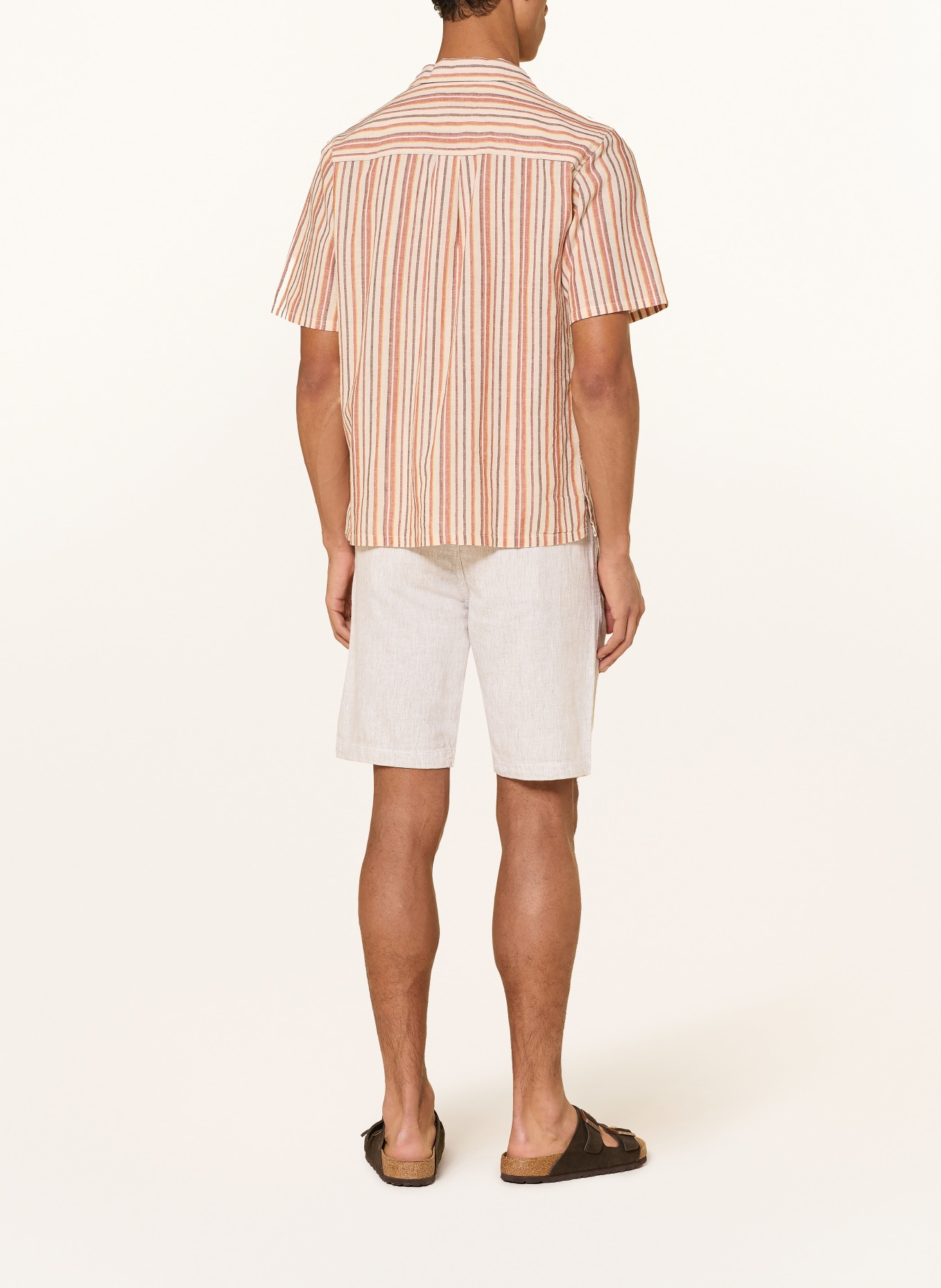 COLOURS & SONS Shorts mit Leinen: BEIGE