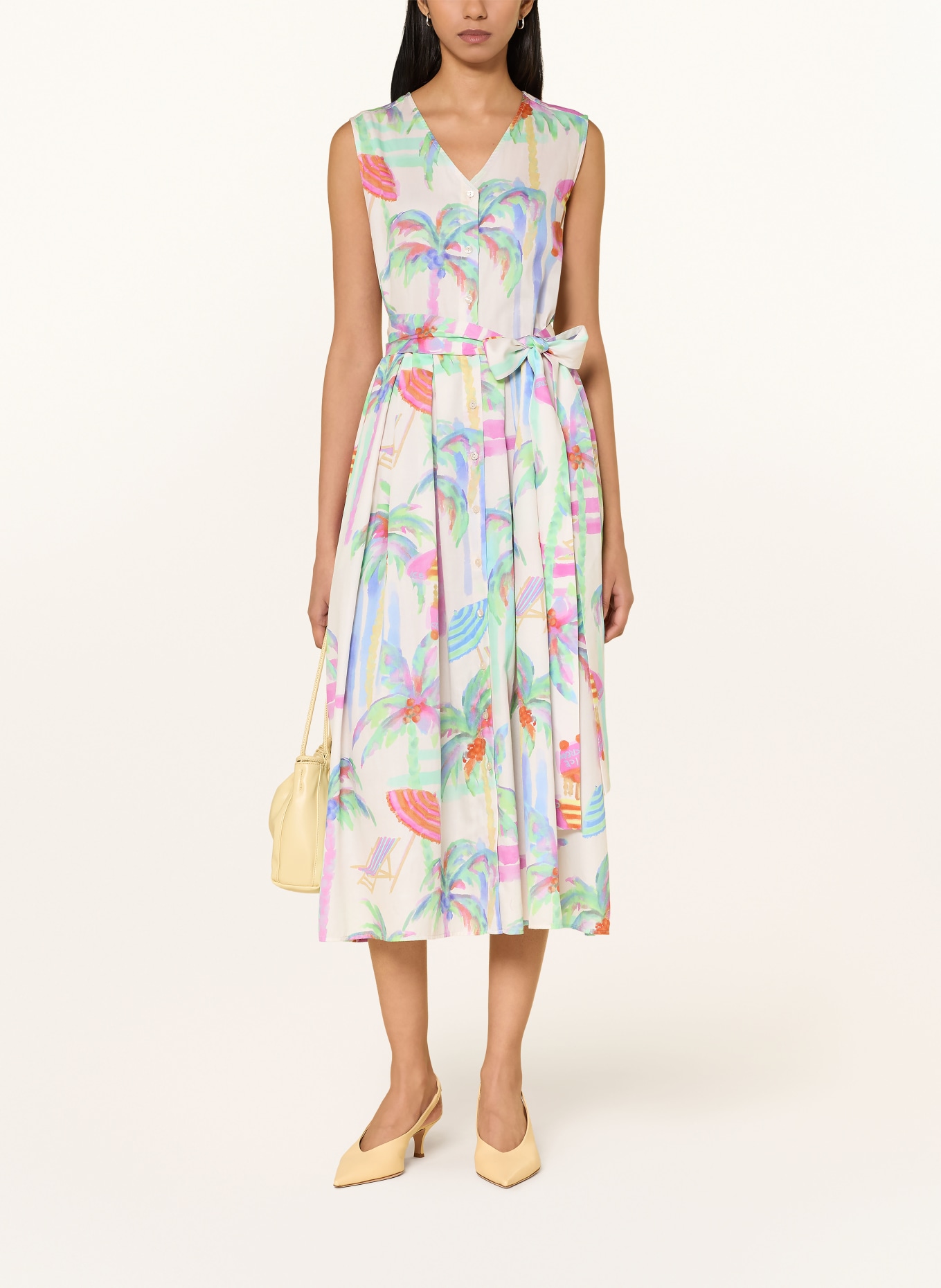 MILANO ITALY Dress: CREAM / LIGHT GREEN / LIGHT BLUE