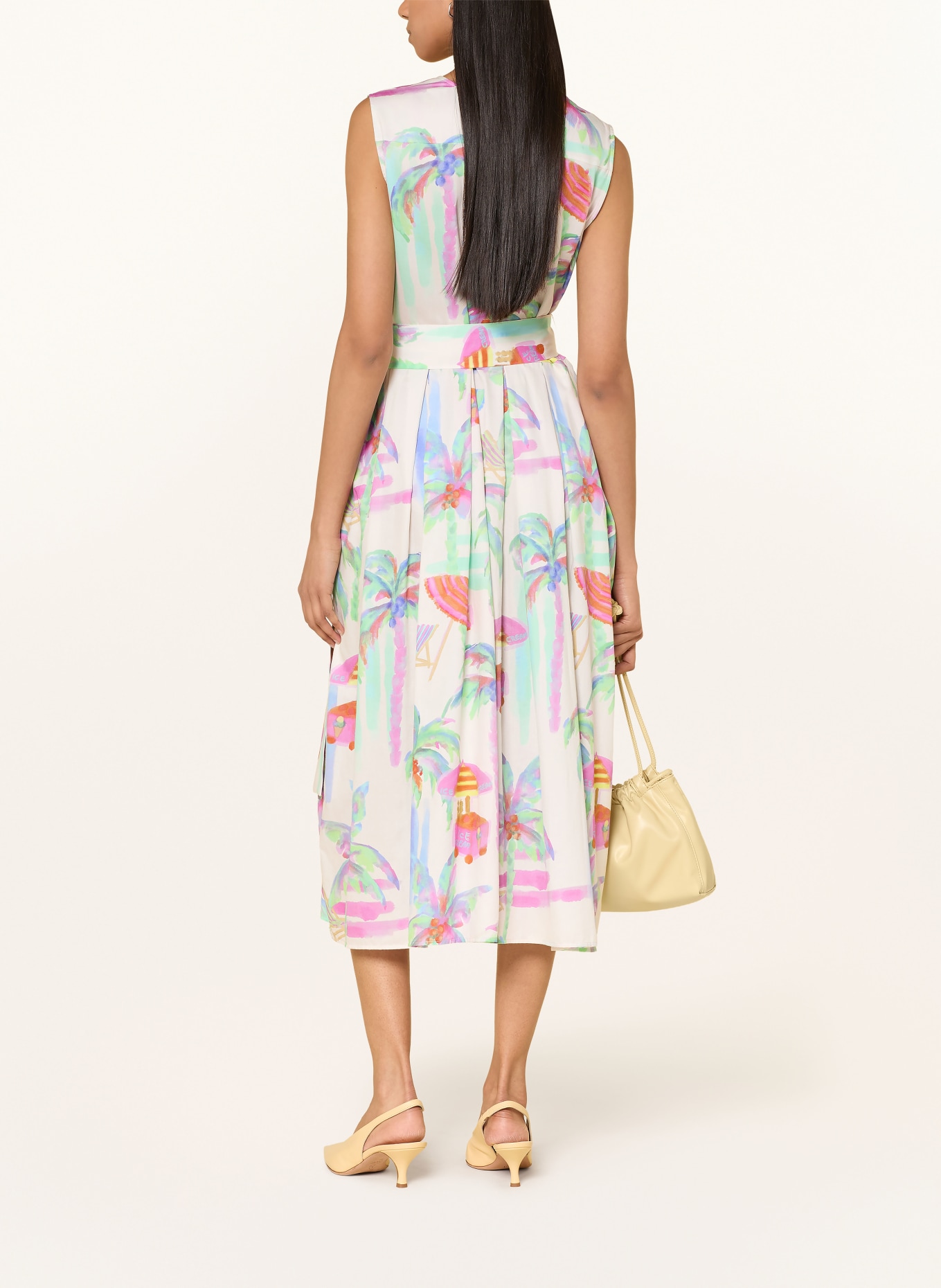 MILANO ITALY Dress: CREAM / LIGHT GREEN / LIGHT BLUE