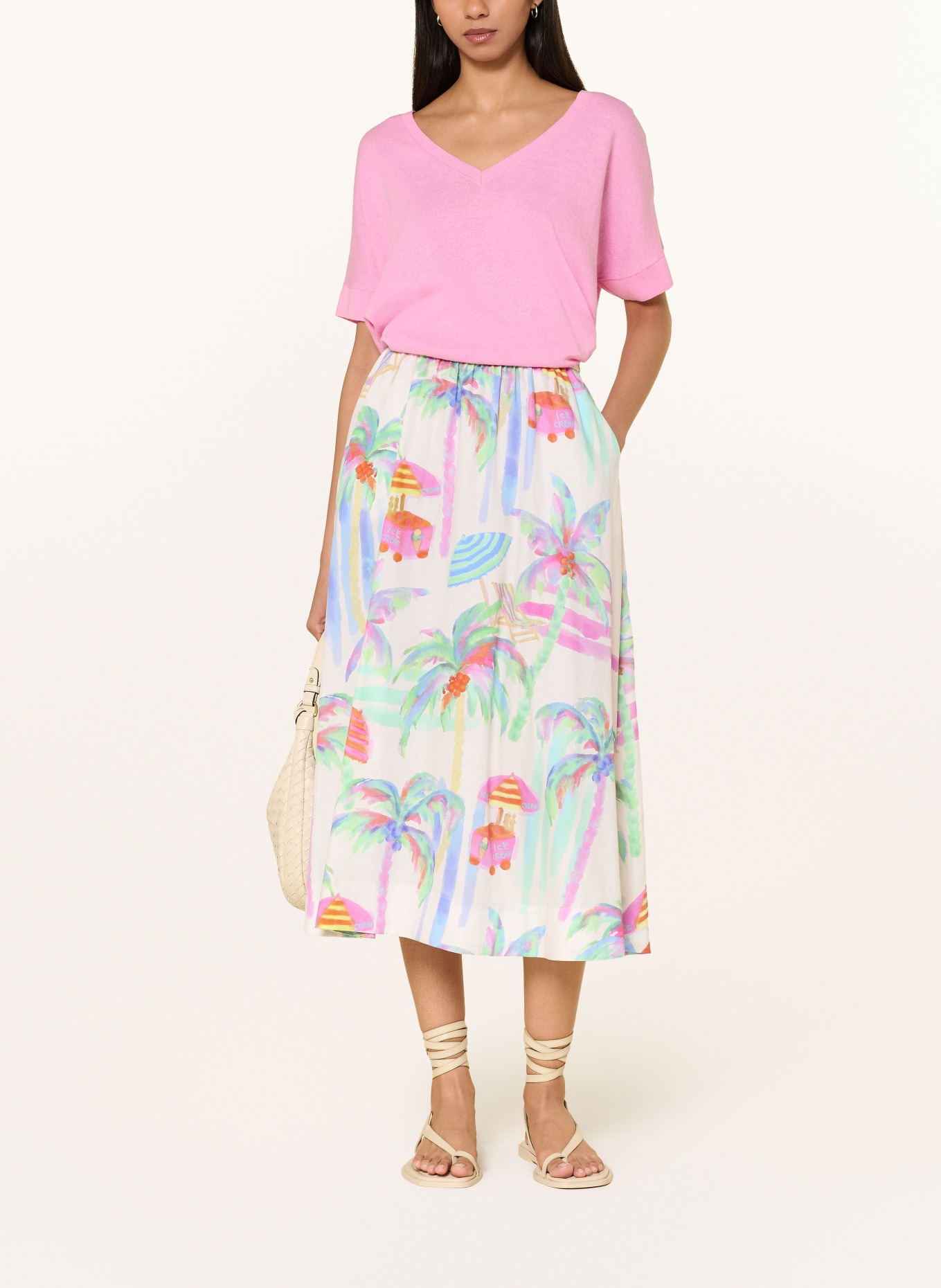 MILANO ITALY Rock: CREME / PINK / HELLGRÜN