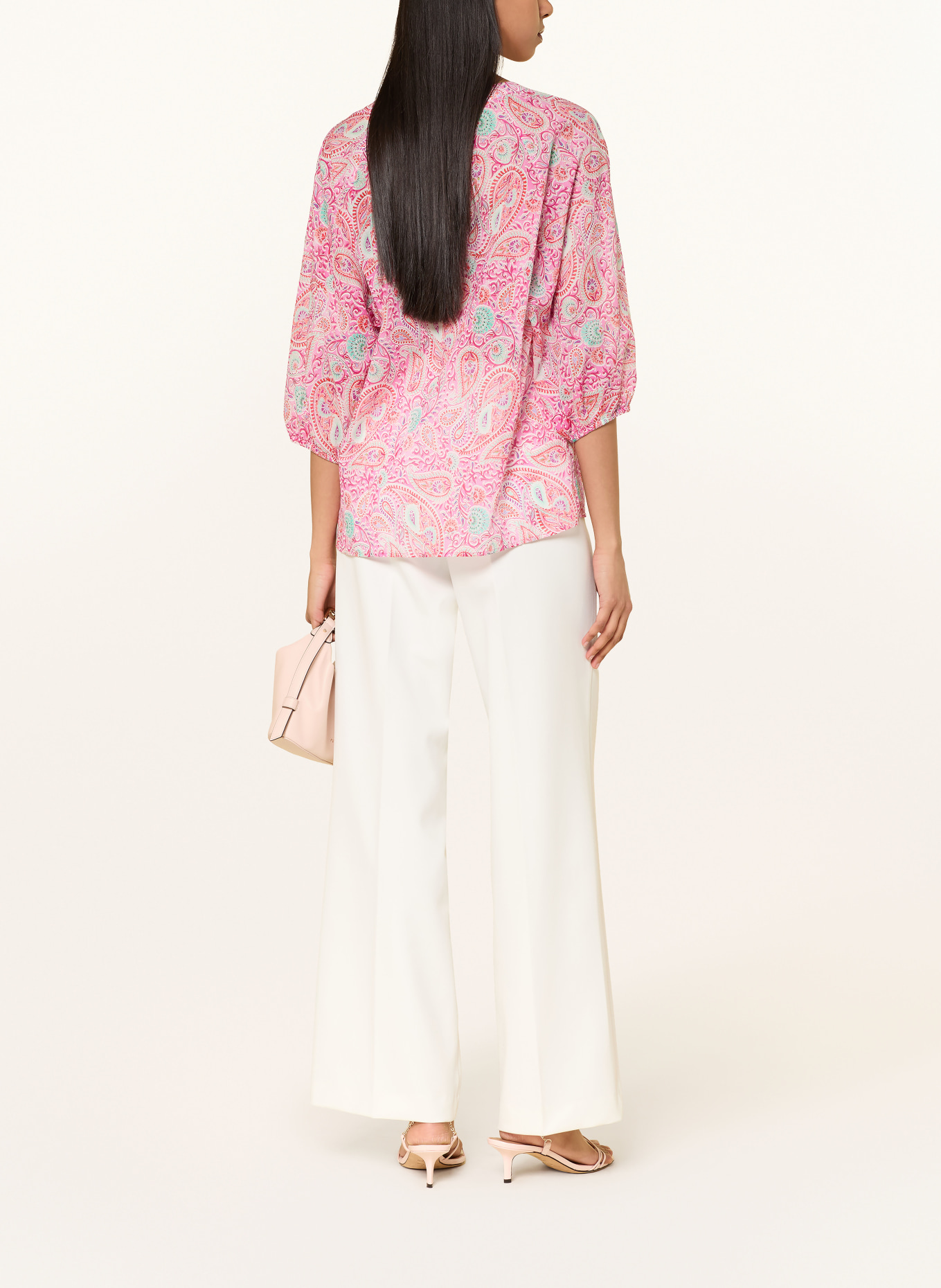 MILANO ITALY Blouse met 3/4-mouwen: ROZE / ROZE / MINT