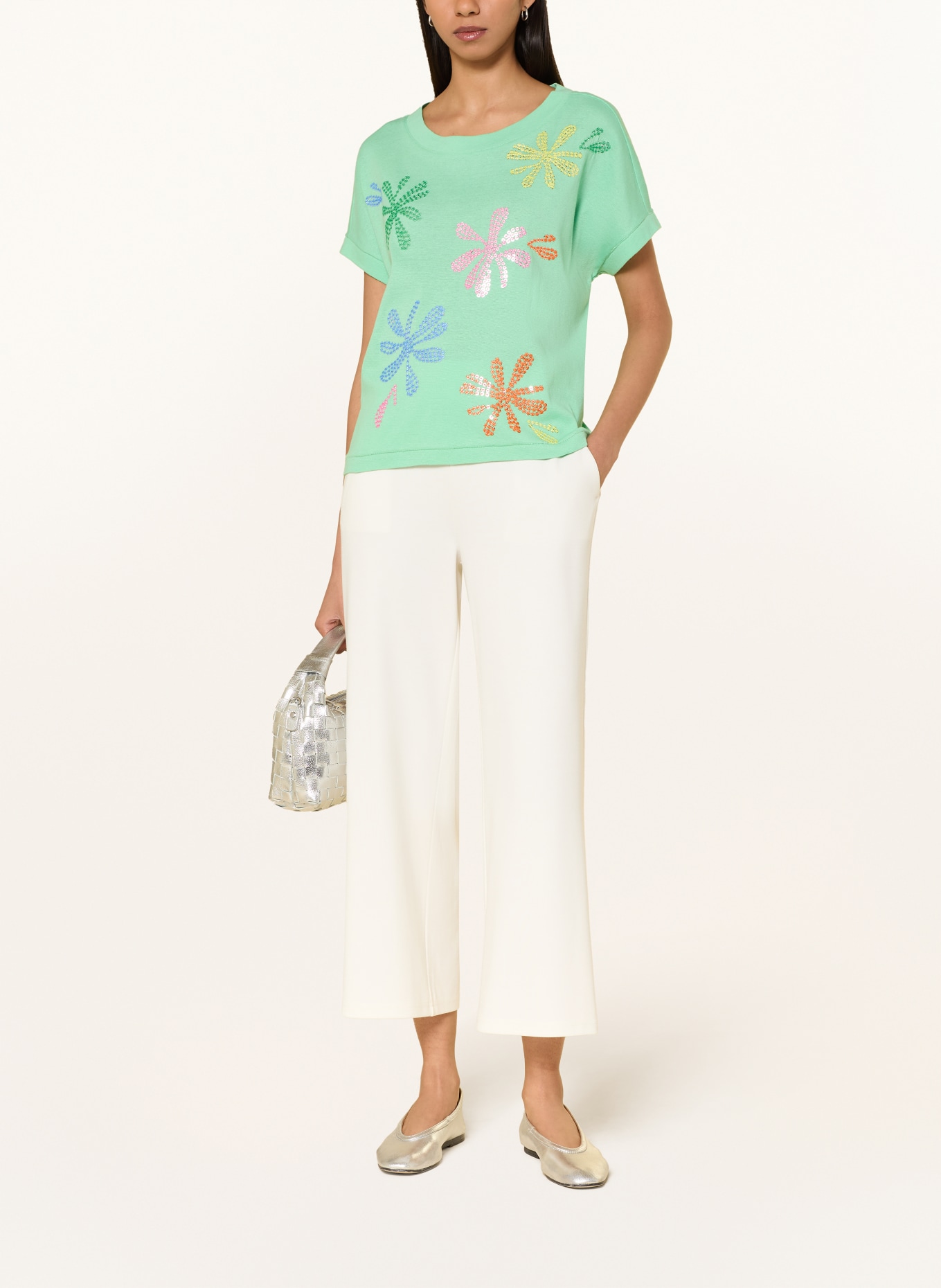 MILANO ITALY T-shirt met pailletten: MINT