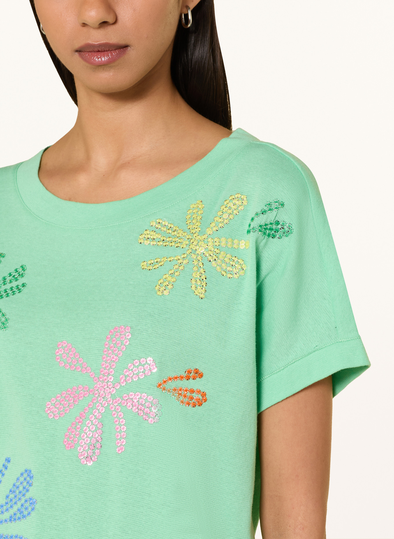 MILANO ITALY T-shirt met pailletten: MINT