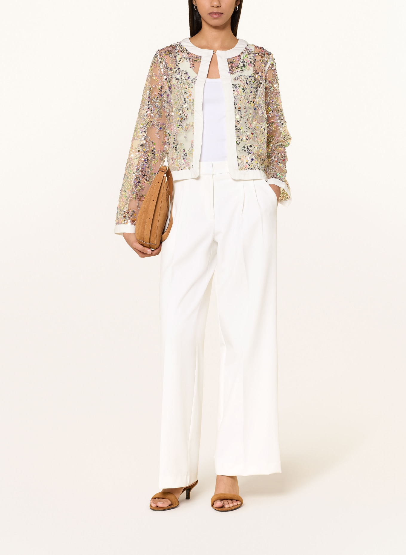 MILANO ITALY Marlenehose: CREME