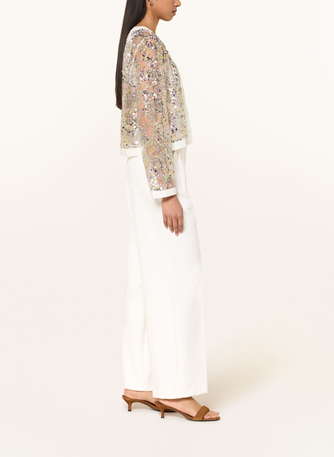 MILANO ITALY Marlenehose: CREME